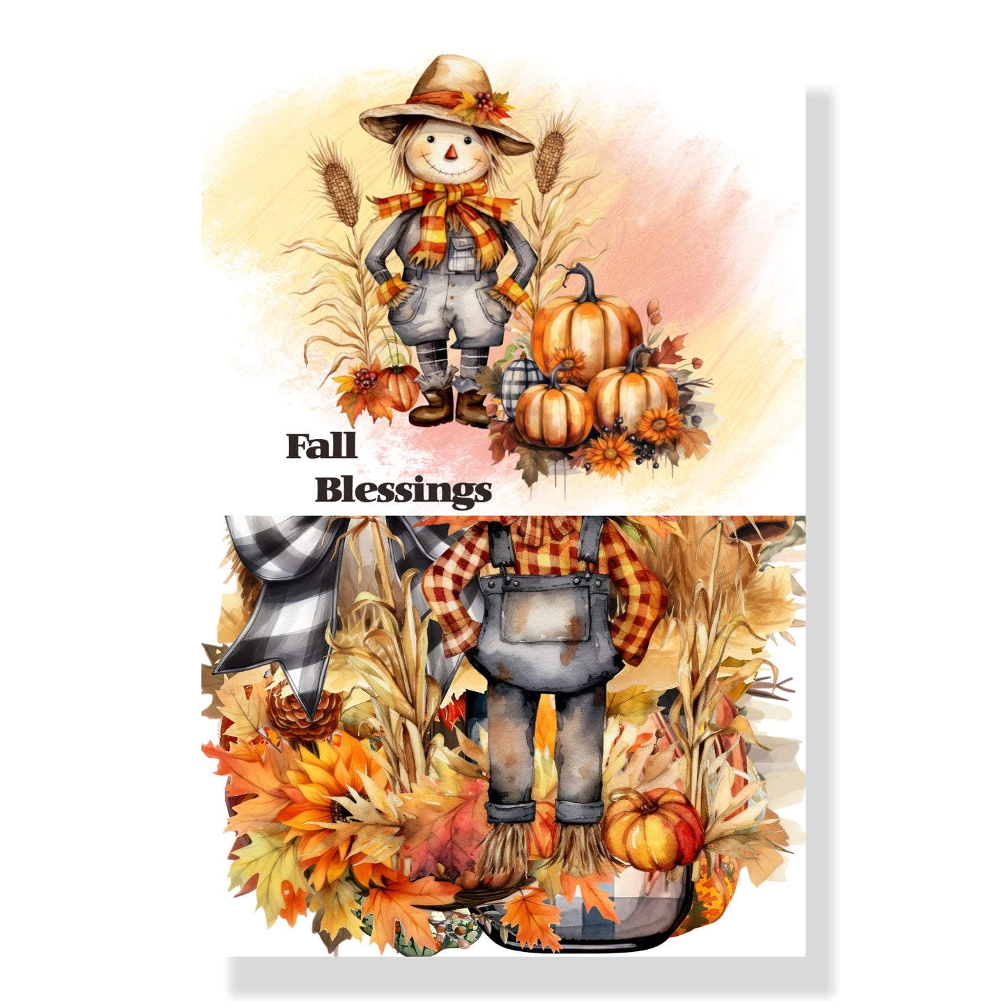 Fall Blessings Collection Laser Cut Scrapbook Ephemera Embellishments by SSC Designs - 3 Packs