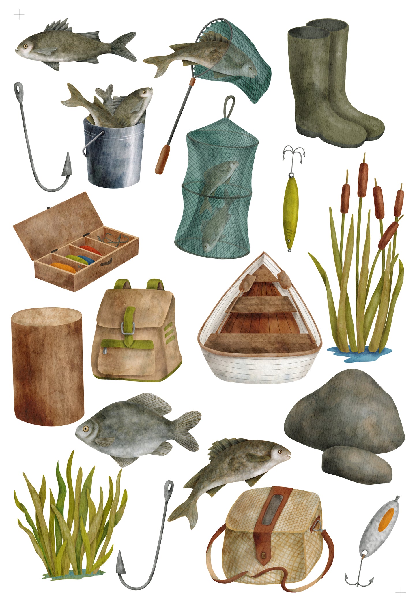 Fish Tales Collection Laser Cut Scrapbook Ephemera Embellishments by SSC Designs - 3 Packs