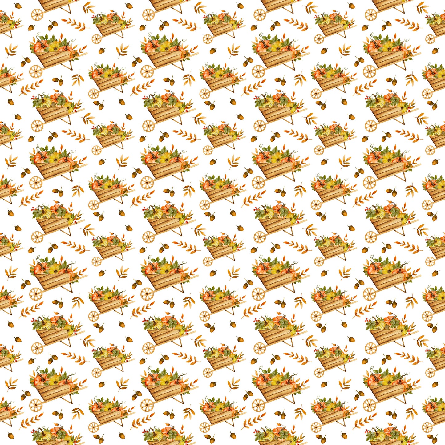 Favorite Fall Collection Barrel of Pumpkins 12 x 12 Double-Sided Scrapbook Paper by SSC Designs - 15 Pack