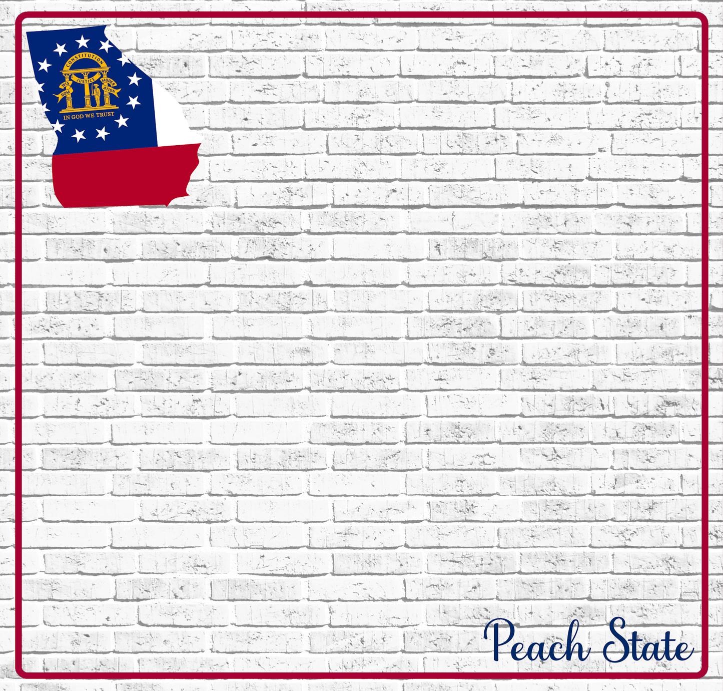 Fifty States Collection Georgia 12 x 12 Double-Sided Scrapbook Paper by SSC Designs - 15 Pack