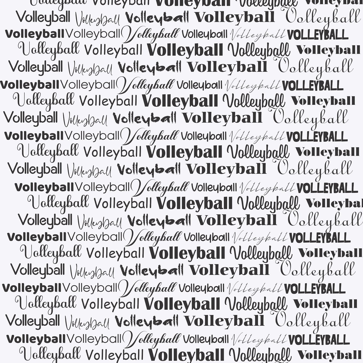 Go Big Sports Collection Volleyball 12 x 12 Double-Sided Scrapbook Paper by SSC Designs - 15 Pack