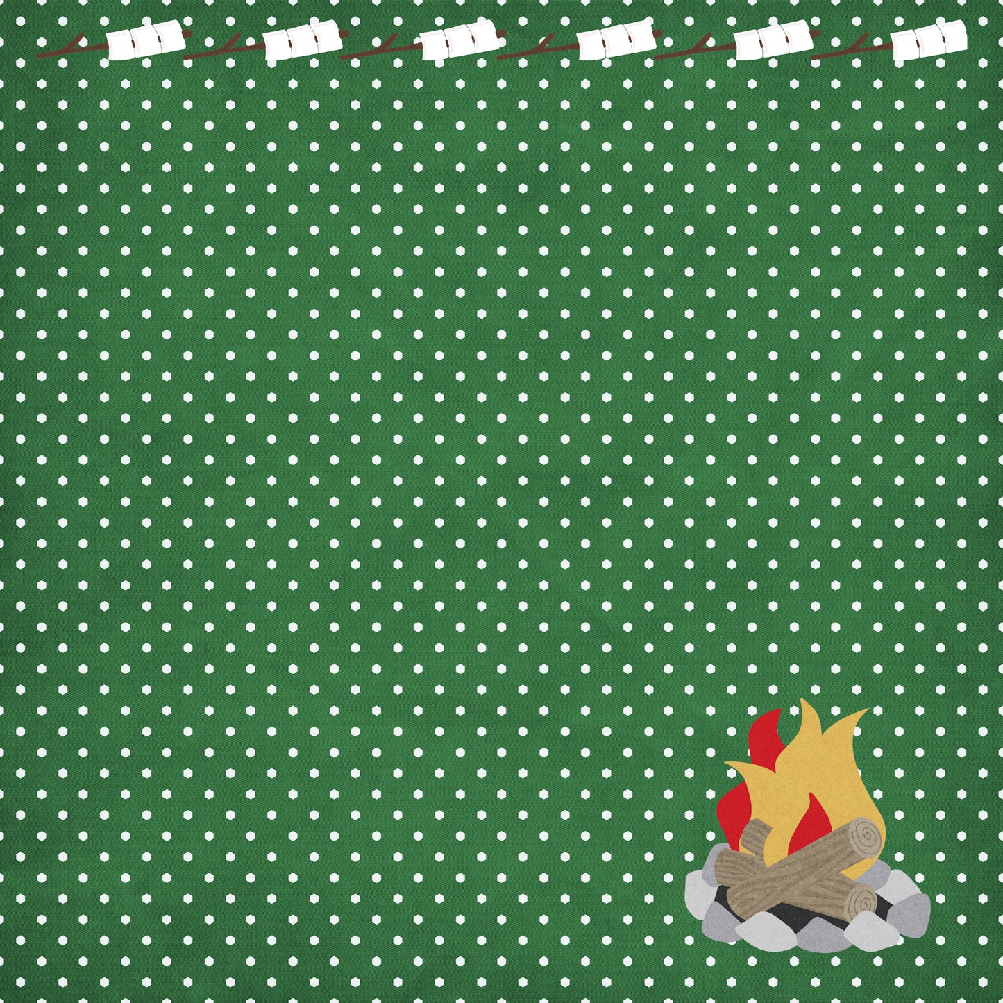 Glamping Collection Fireside Glamping 12 x 12 Double-Sided Scrapbook Paper by SSC Designs - 15 Pack