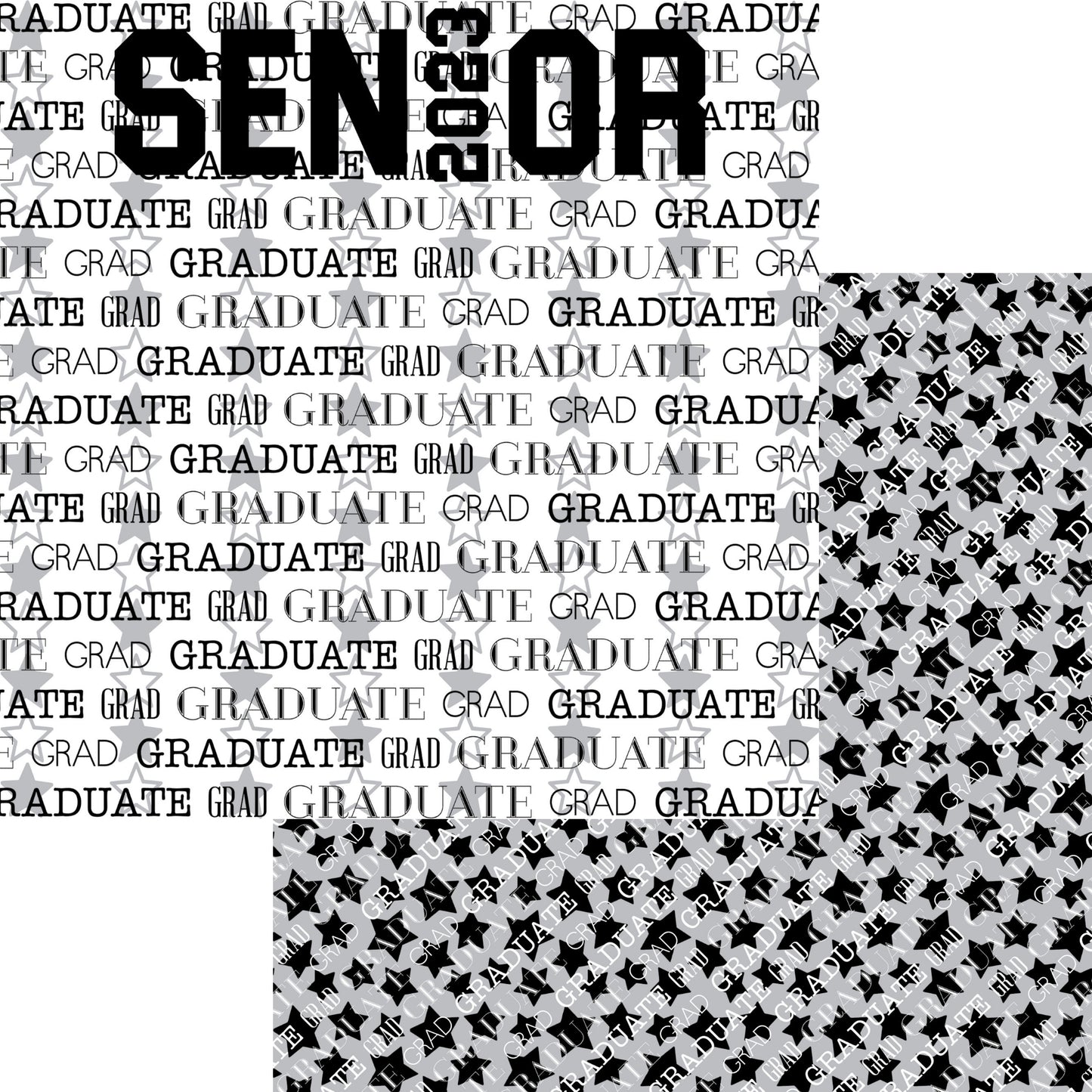 Graduation Collection Male Graduate 12 x 12 Scrapbook Paper Pack & Embellishment Kit - 3 Kits