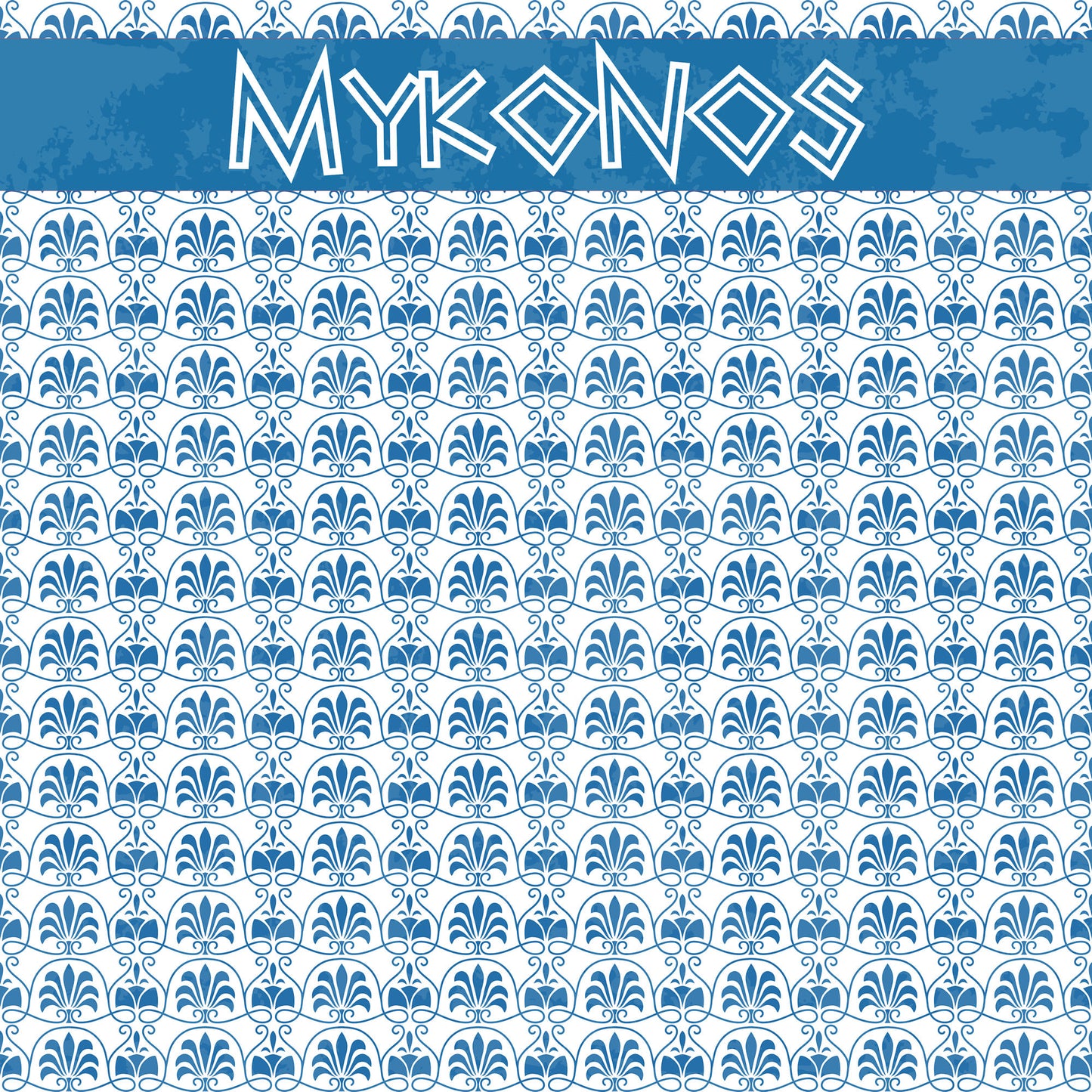 Greece Collection Mykonos 12 x 12 Double-Sided Scrapbook Paper by SSC Designs - 15 Pack