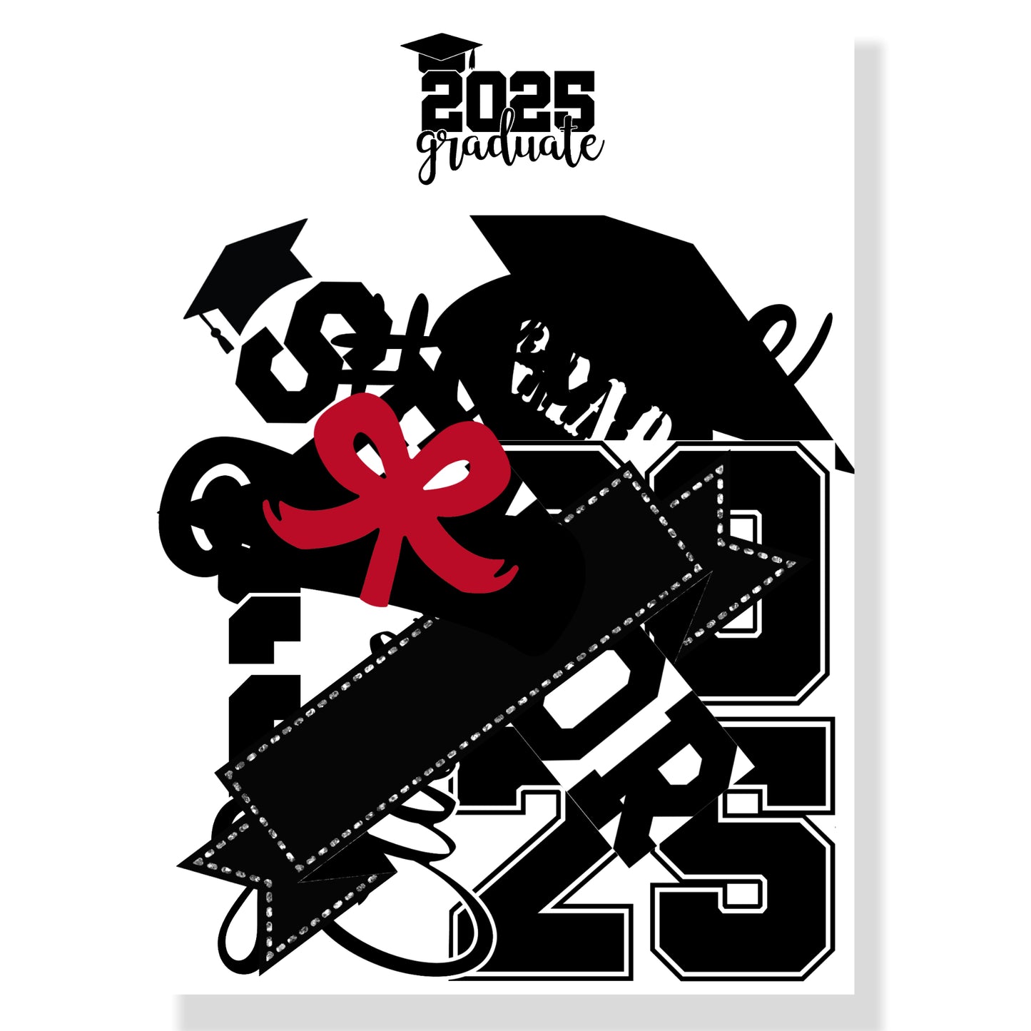 Graduate 2025 Collection Laser Cut Scrapbook Ephemera Embellishments by SSC Designs - 3 Packs