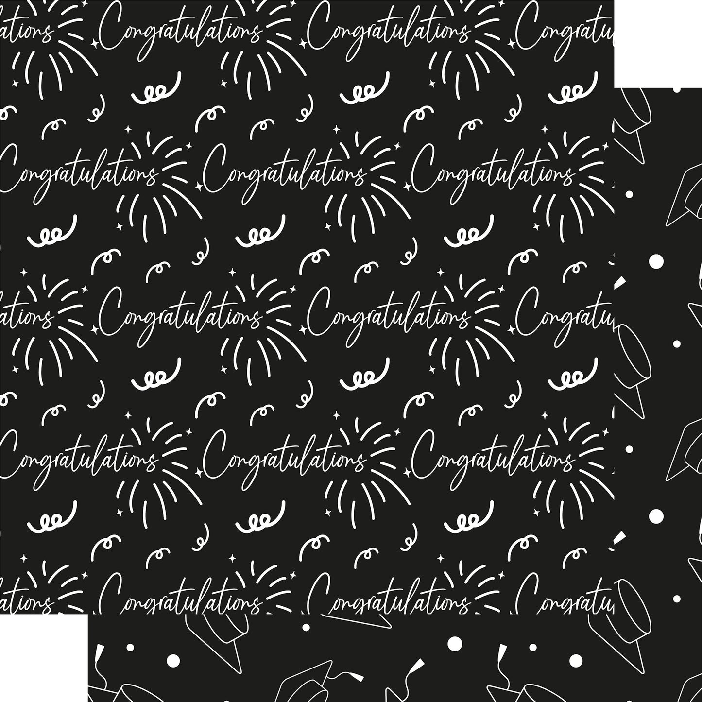 Graduate 2025 Collection Congratulations 12 x 12 Double-Sided Scrapbook Paper by SSC Designs - 15 Pack