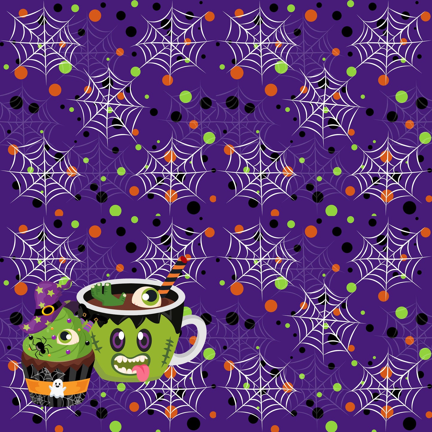 Happy Camp-o-ween Collection Creepy Creatures 12 x 12 Double-Sided Scrapbook Paper by SSC Designs - 15 Pack