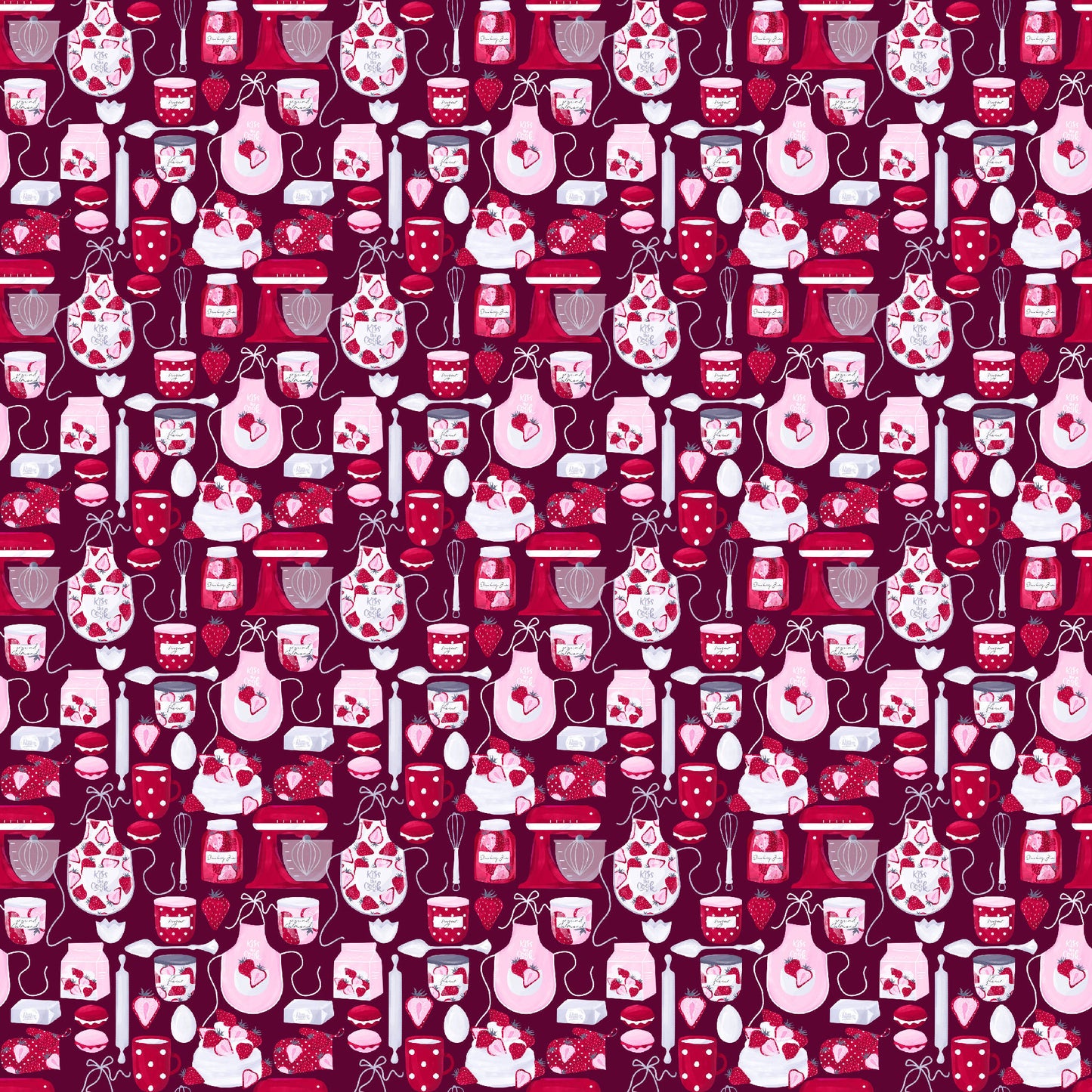 Happiness is Homemade Collection Sugar & Spice Sweethearts 12 x 12 Double-Sided Scrapbook Paper by SSC Designs - 15 Pack