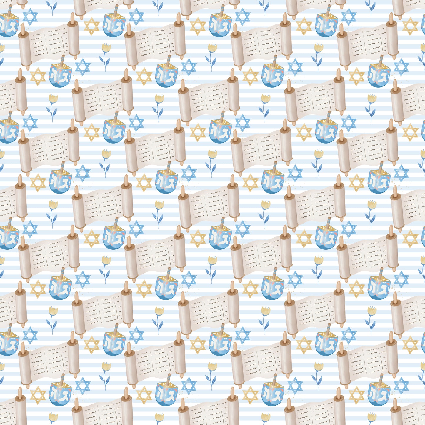 Hanukkah Collection Happy Hanukkah 12 x 12 Double-Sided Scrapbook Paper - 15 Pack