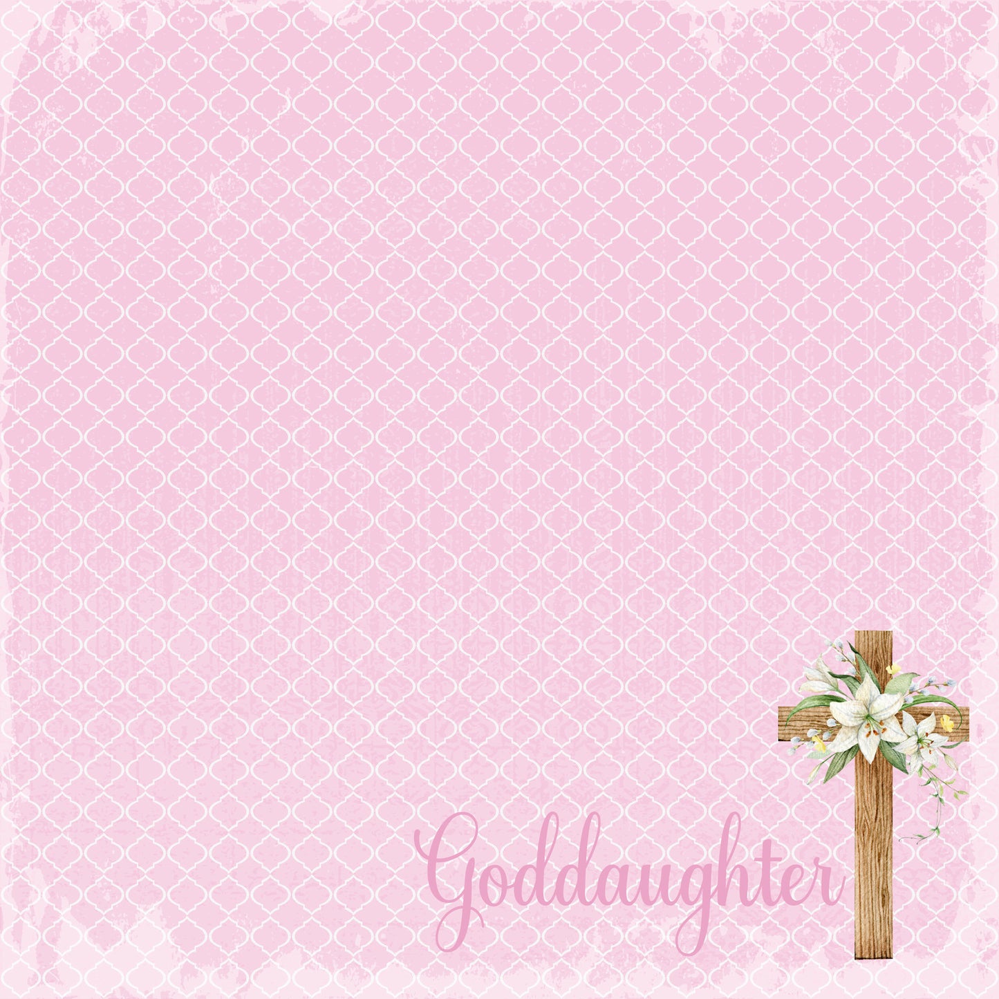 Holy Sacraments Collection Goddaughter 12 x 12 Double-Sided Scrapbook Paper by SSC Designs - 15 Pack