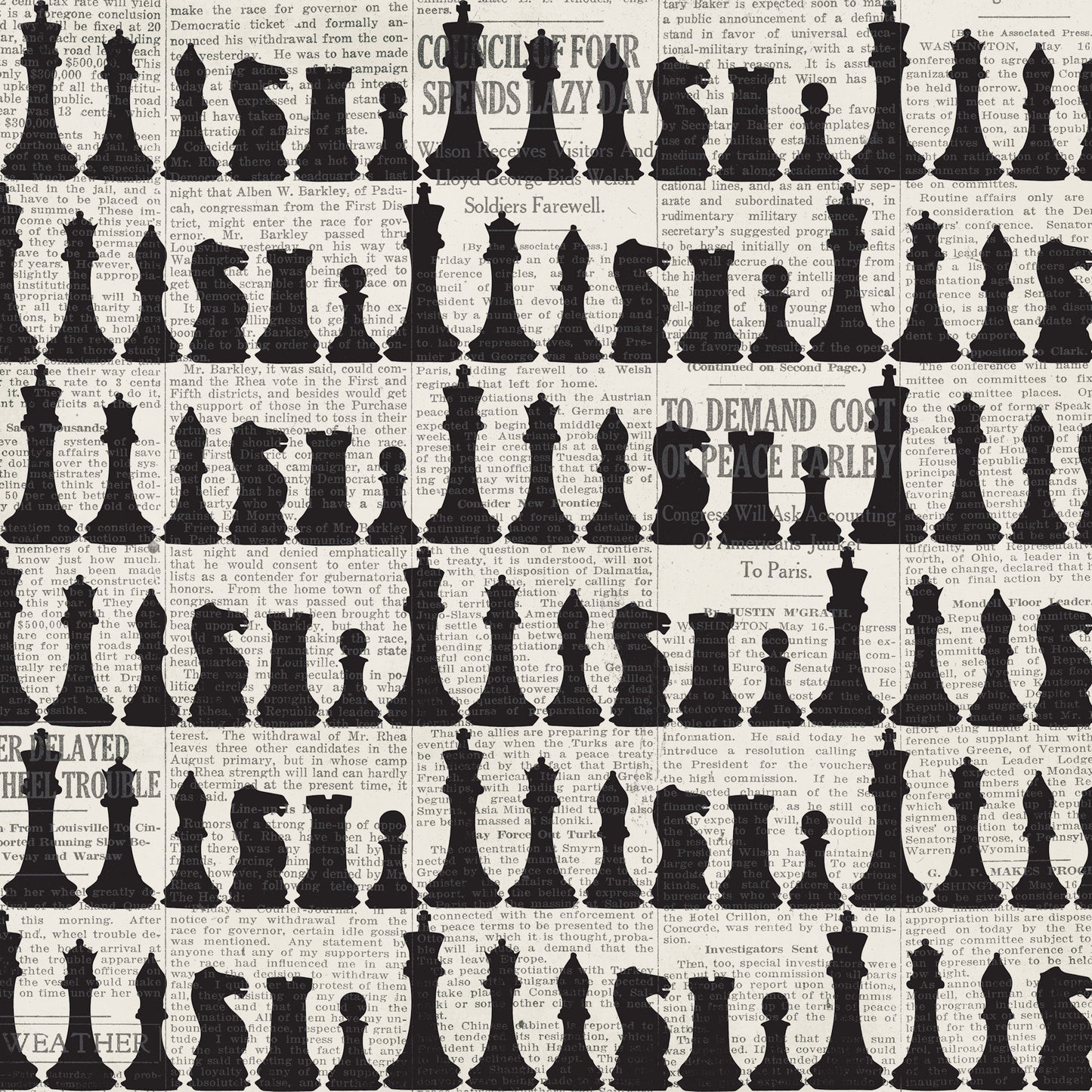 Inspired By Collection Chess 12 x 12 Double-Sided Scrapbook Paper by SSC Designs - 15 Pack