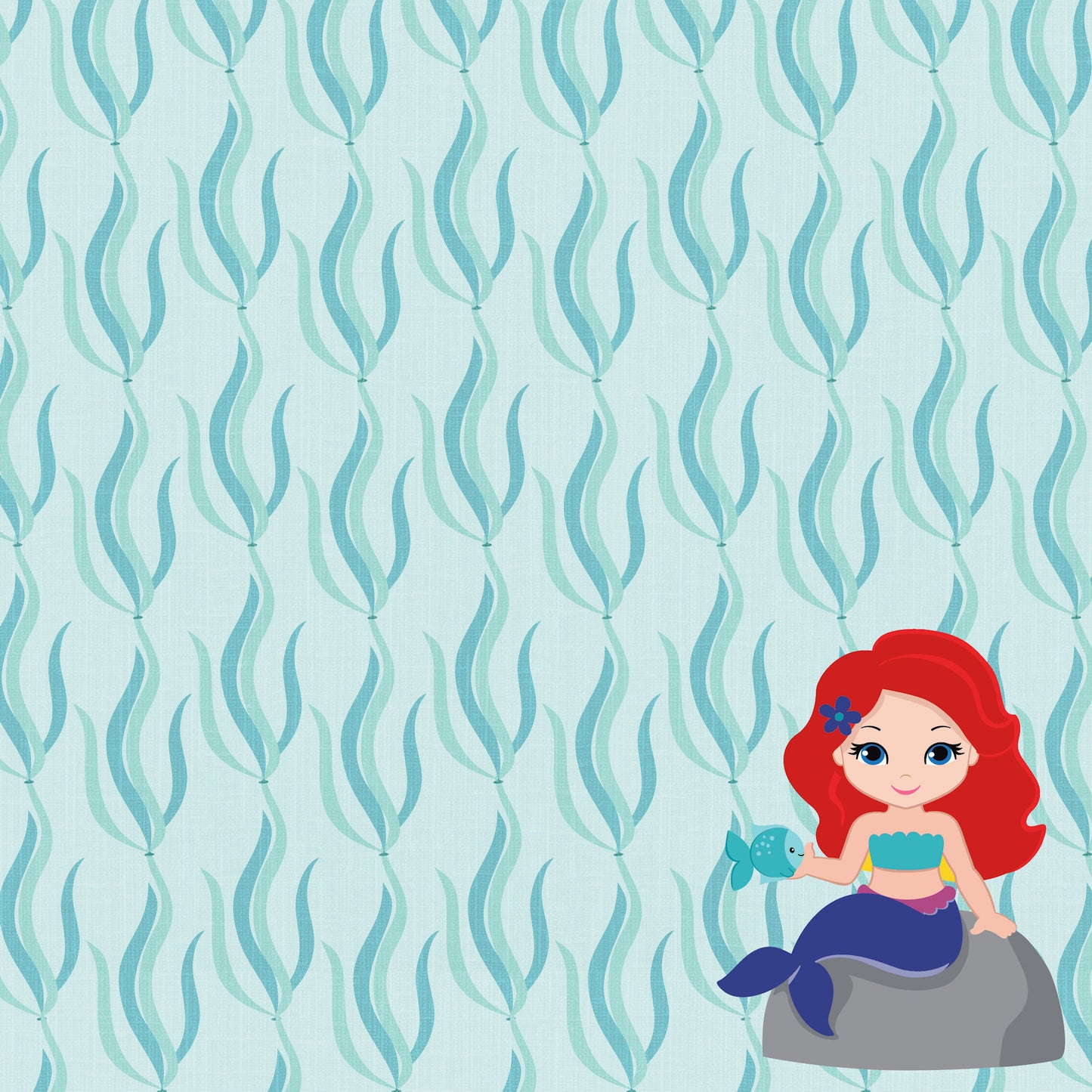 Inspired By Collection Sea Princess 12 x 12 Double-Sided Scrapbook Paper by SSC Designs - 15 Pack