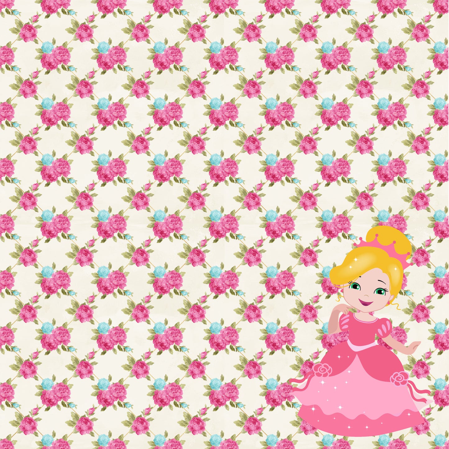 Inspired By Collection Pink Princess 12 x 12 Double-Sided Scrapbook Paper by SSC Designs - 15 Pack