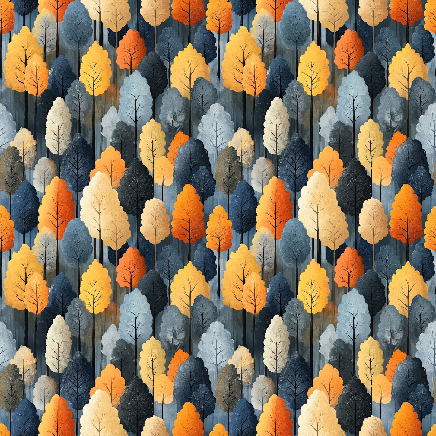 Indigo Fall Collection Beautiful Birch 12 x 12 Double-Sided Scrapbook Paper by SSC Designs - 15 Pack