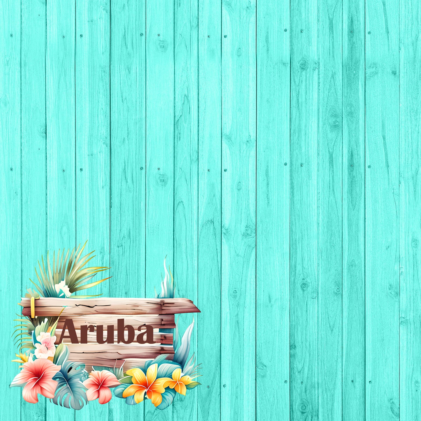 Island Life Collection Aruba 12 x 12 Double-Sided Scrapbook Paper by SSC Designs - 15 Pack
