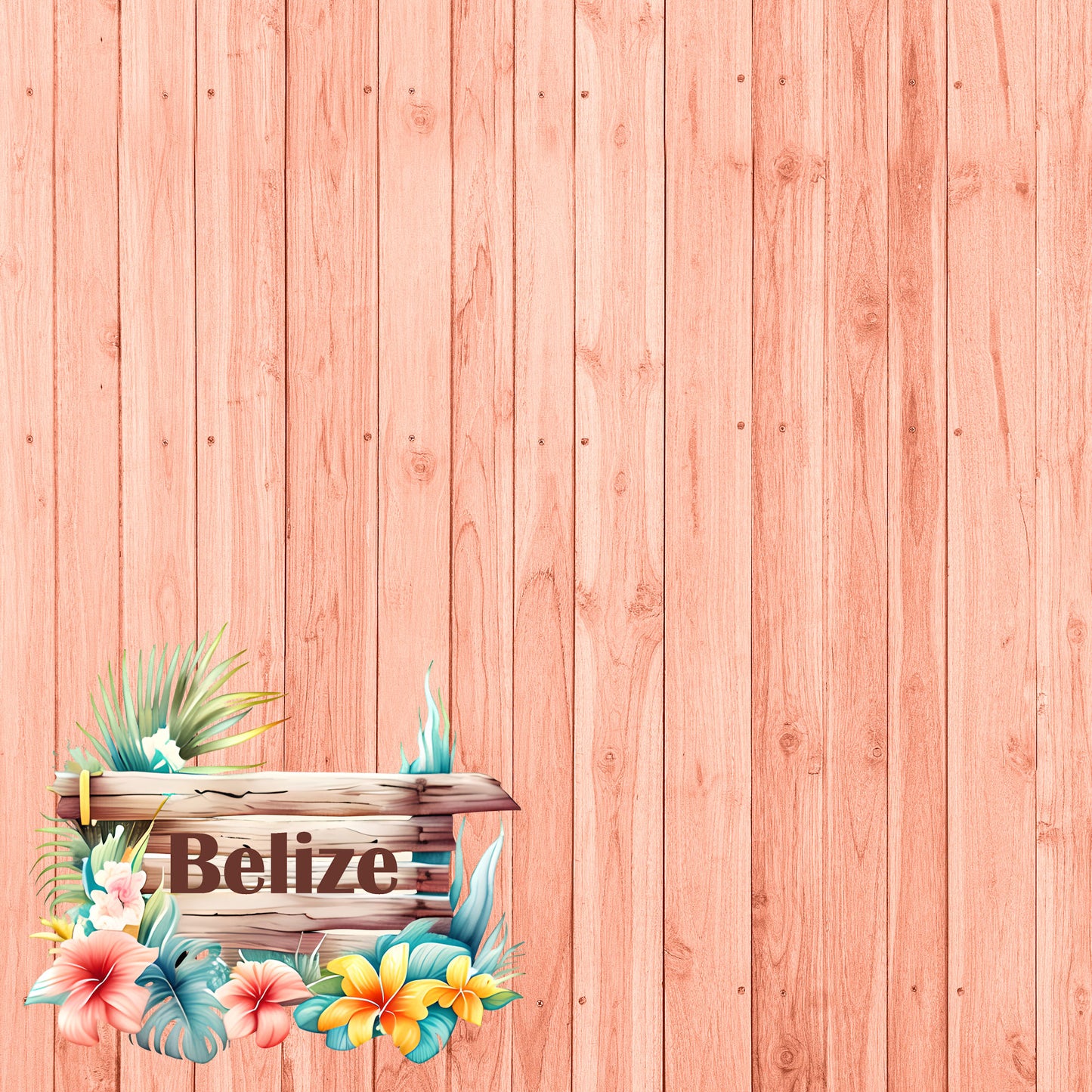 Island Life Collection Belize 12 x 12 Double-Sided Scrapbook Paper by SSC Designs - 15 Pack