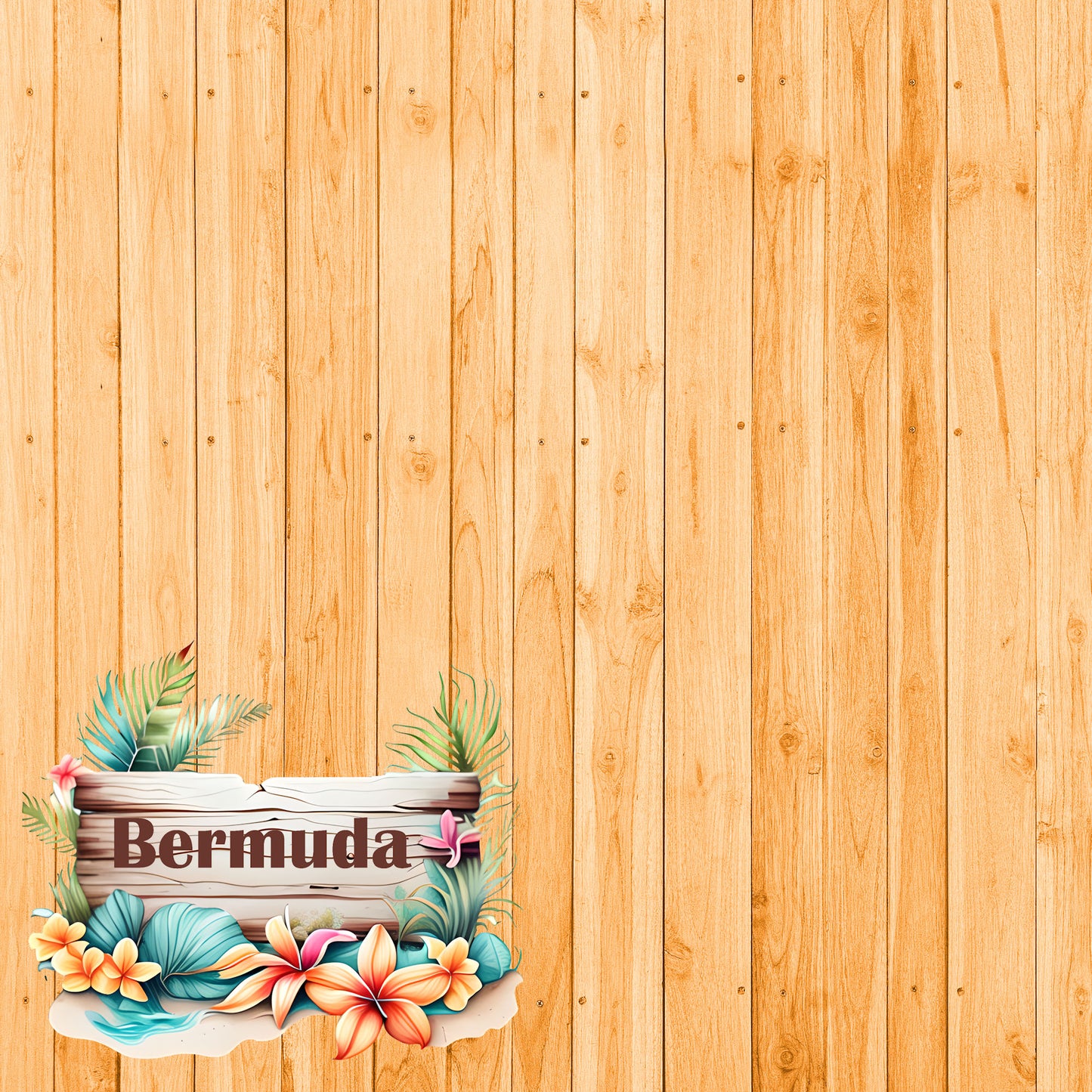 Island Life Collection Bermuda 12 x 12 Double-Sided Scrapbook Paper by SSC Designs - 15 Pack