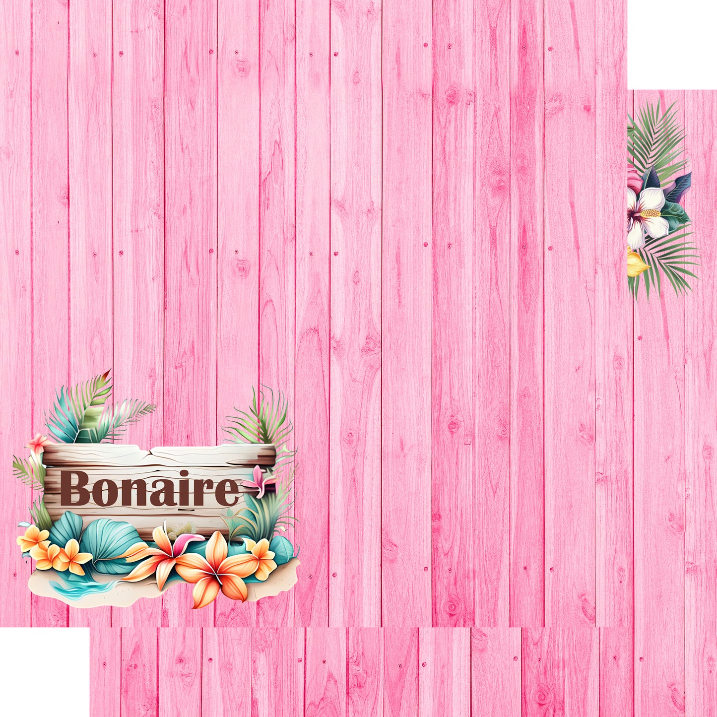 Island Life Collection Bonaire 12 x 12 Double-Sided Scrapbook Paper by SSC Designs - 15 Pack