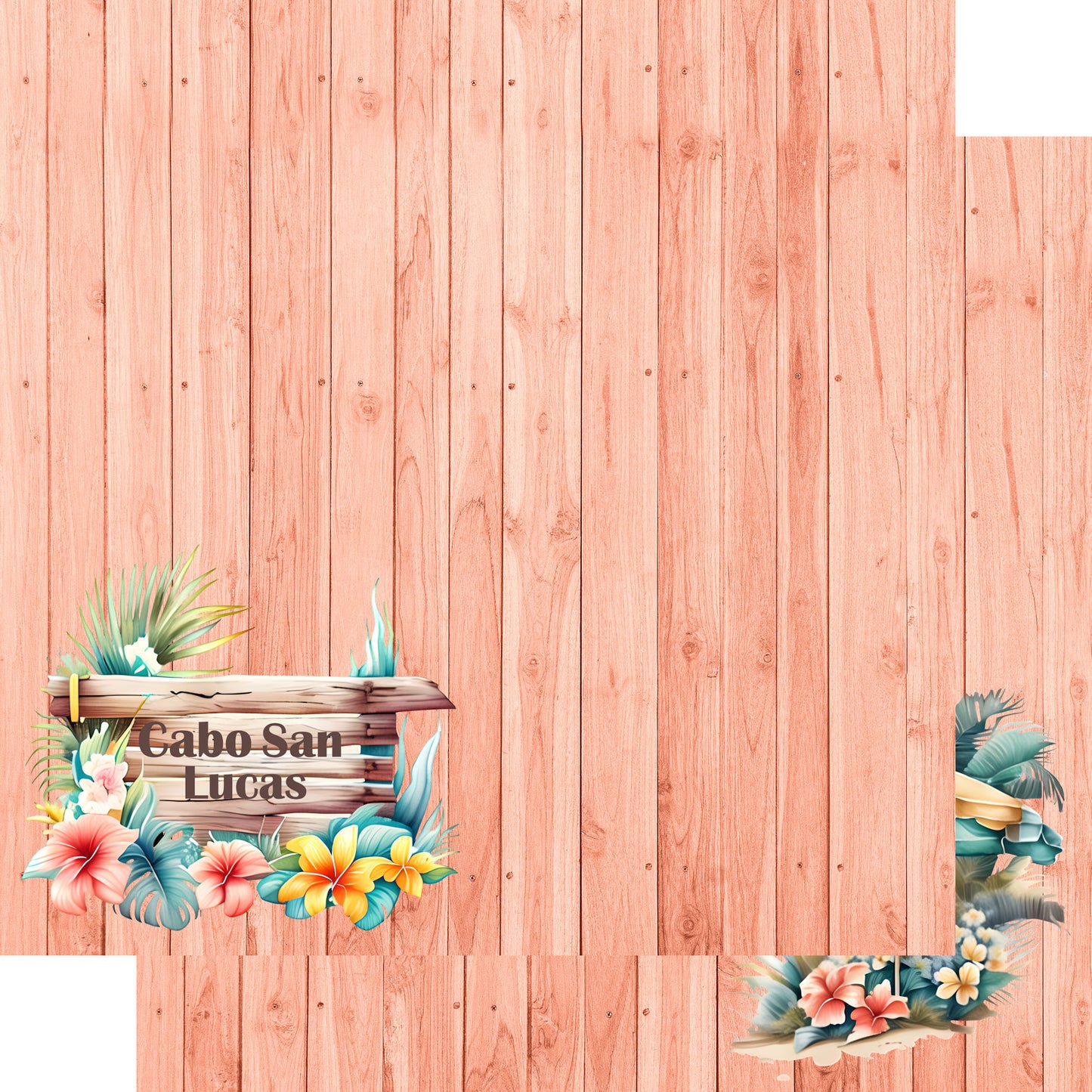 Island Life Collection Cabo San Lucas 12 x 12 Double-Sided Scrapbook Paper by SSC Designs - 15 Pack