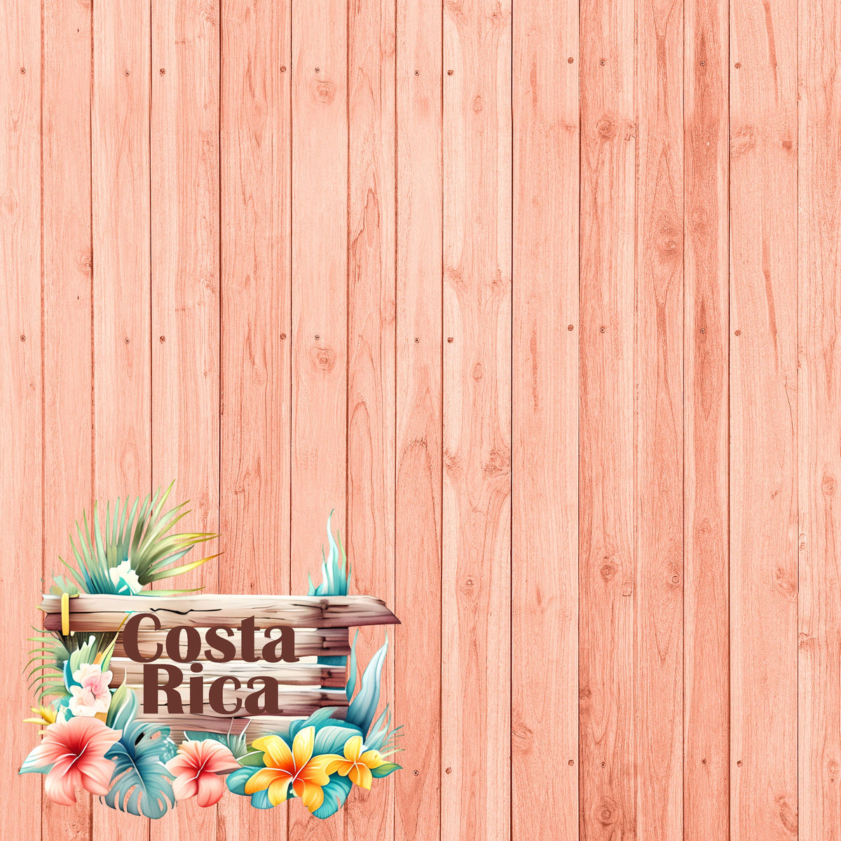 Island Life Collection Costa Rica 12 x 12 Double-Sided Scrapbook Paper by SSC Designs