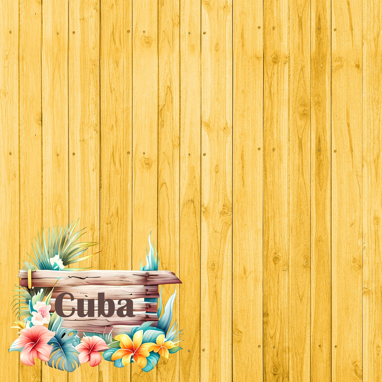 Island Life Collection Cuba 12 x 12 Double-Sided Scrapbook Paper by SSC Designs - 15 Pack