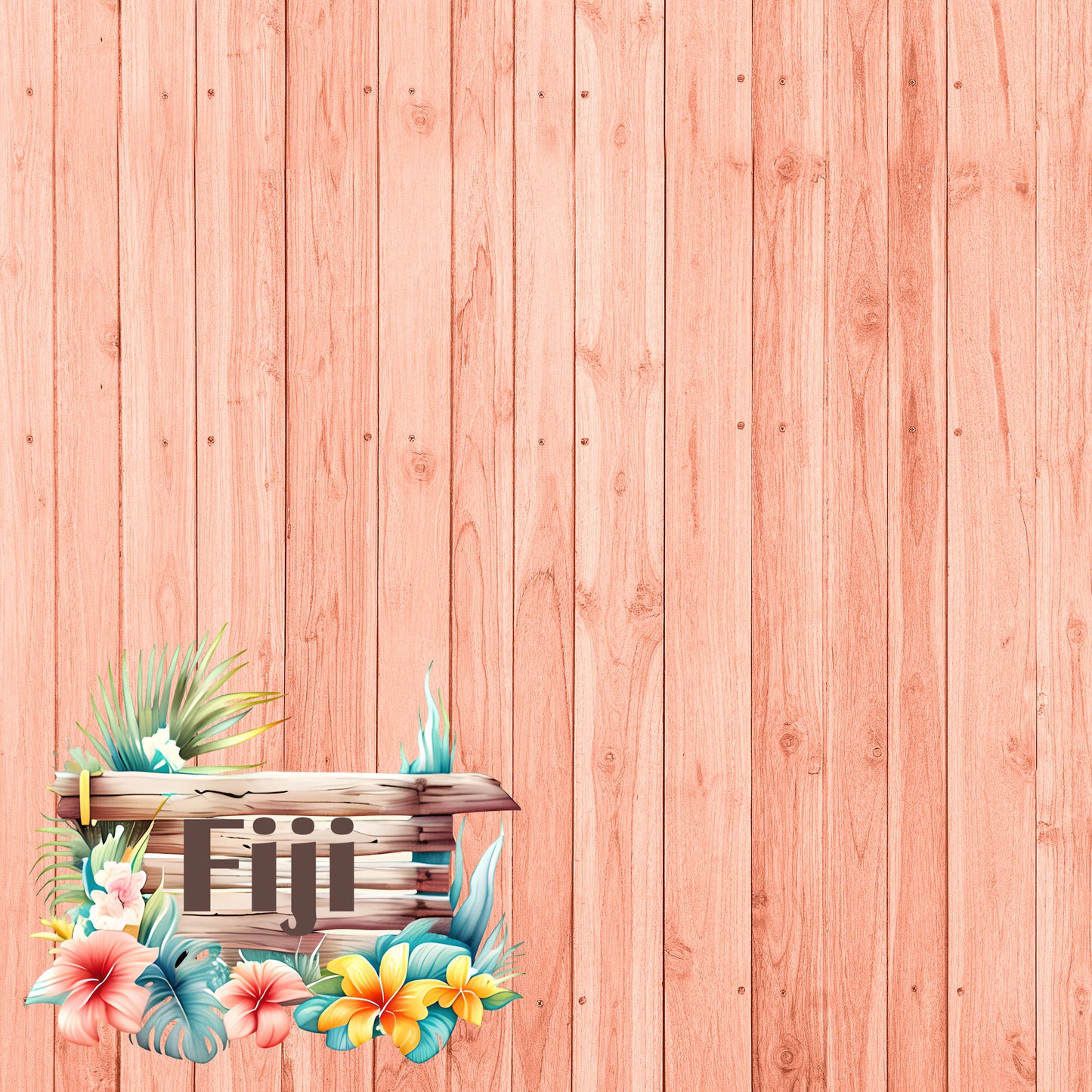 Island Life Collection Fiji 12 x 12 Double-Sided Scrapbook Paper by SSC Designs - 15 Pack
