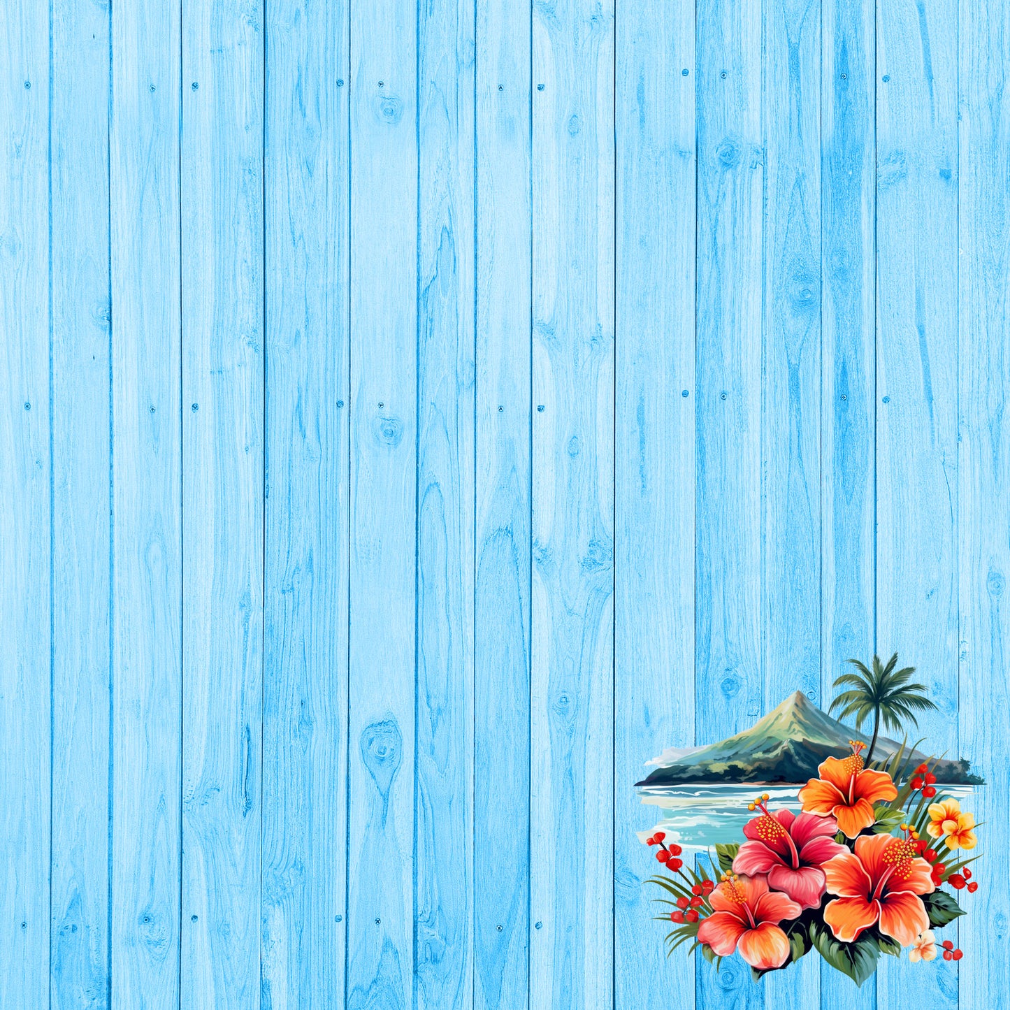 Island Life Collection Grand Turk 12 x 12 Double-Sided Scrapbook Paper by SSC Designs - 15 Pack