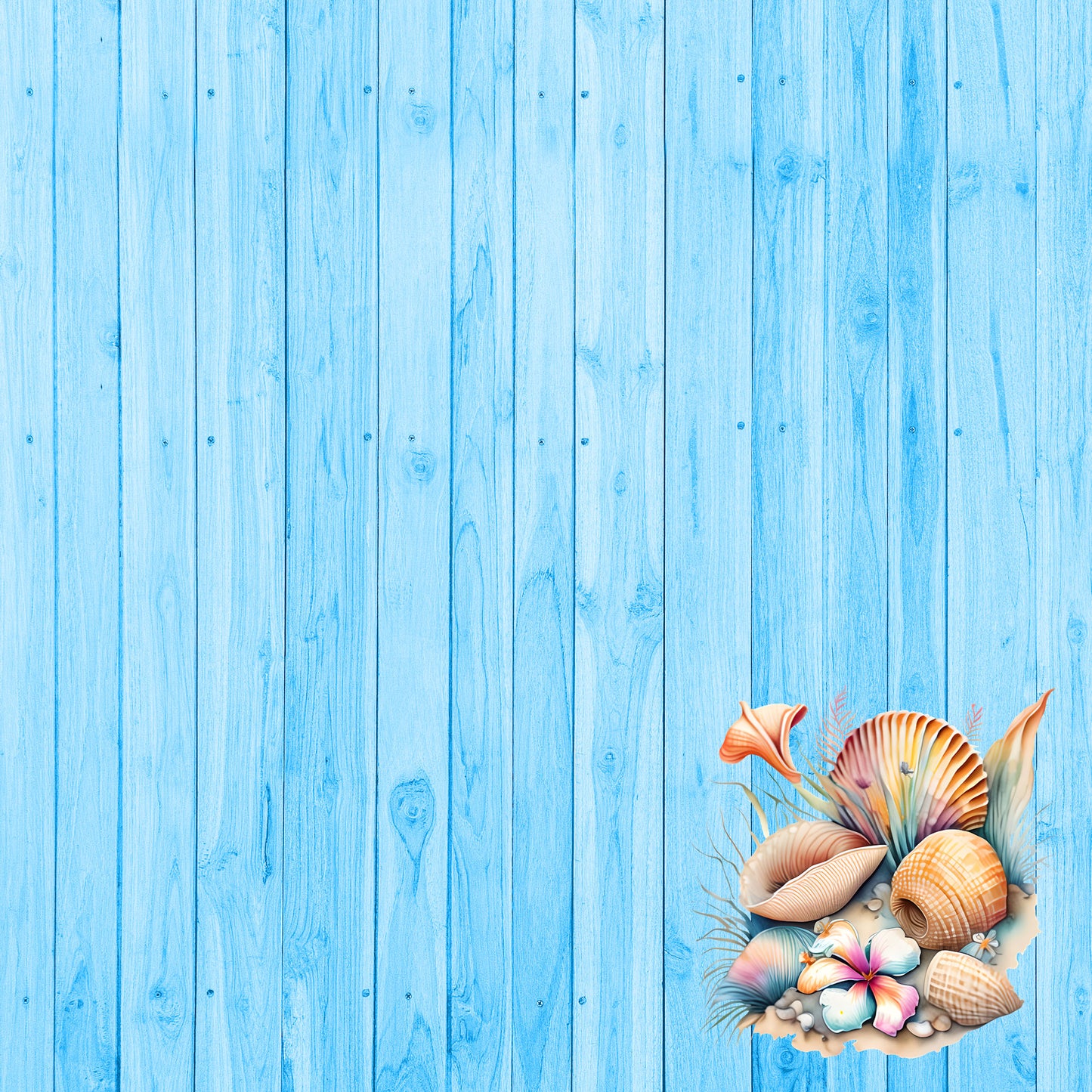 Island Life Collection Puerto Vallarta 12 x 12 Double-Sided Scrapbook Paper by SSC Designs - 15 Pack