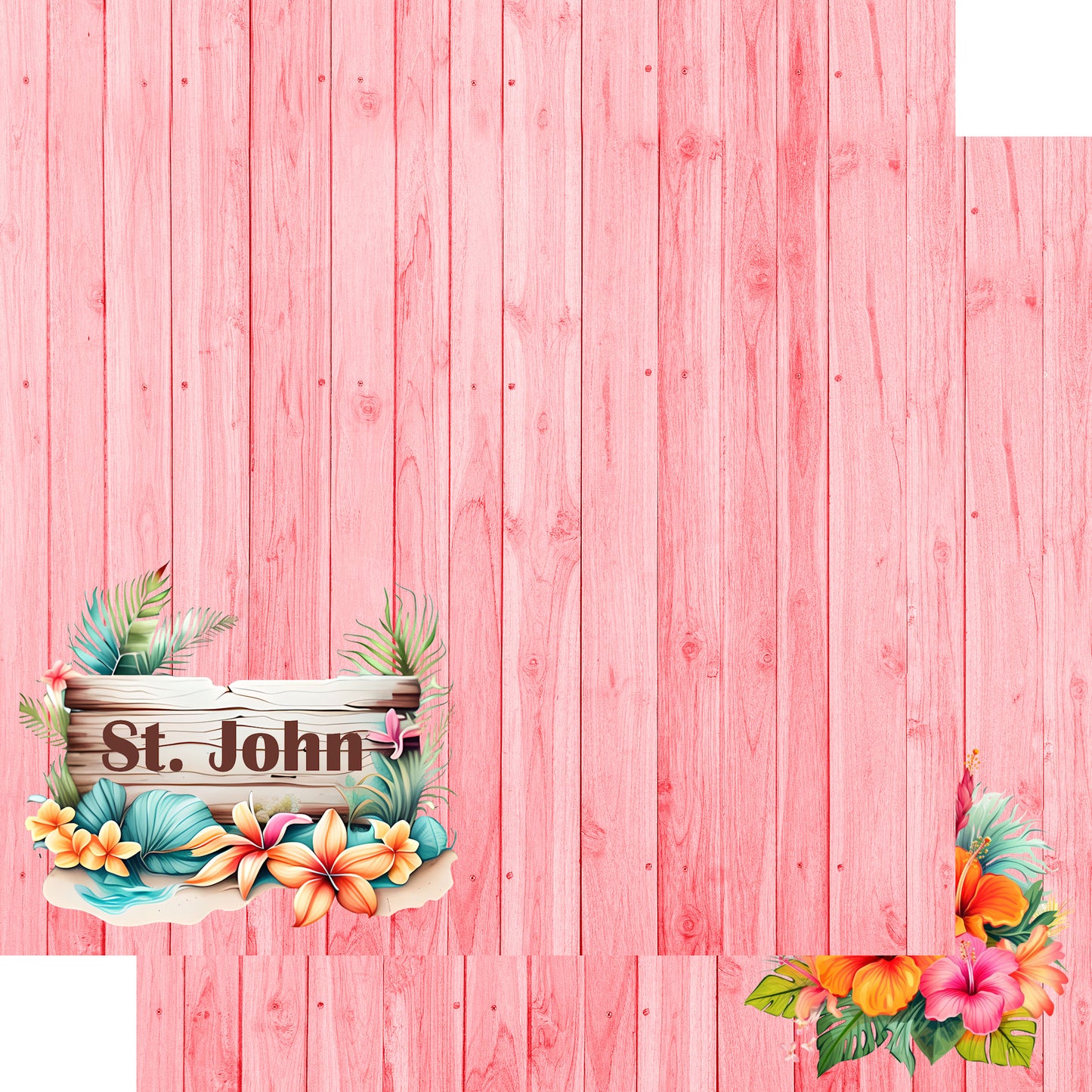 Island Life Collection St. John 12 x 12 Double-Sided Scrapbook Paper by SSC Designs - 15 Pack