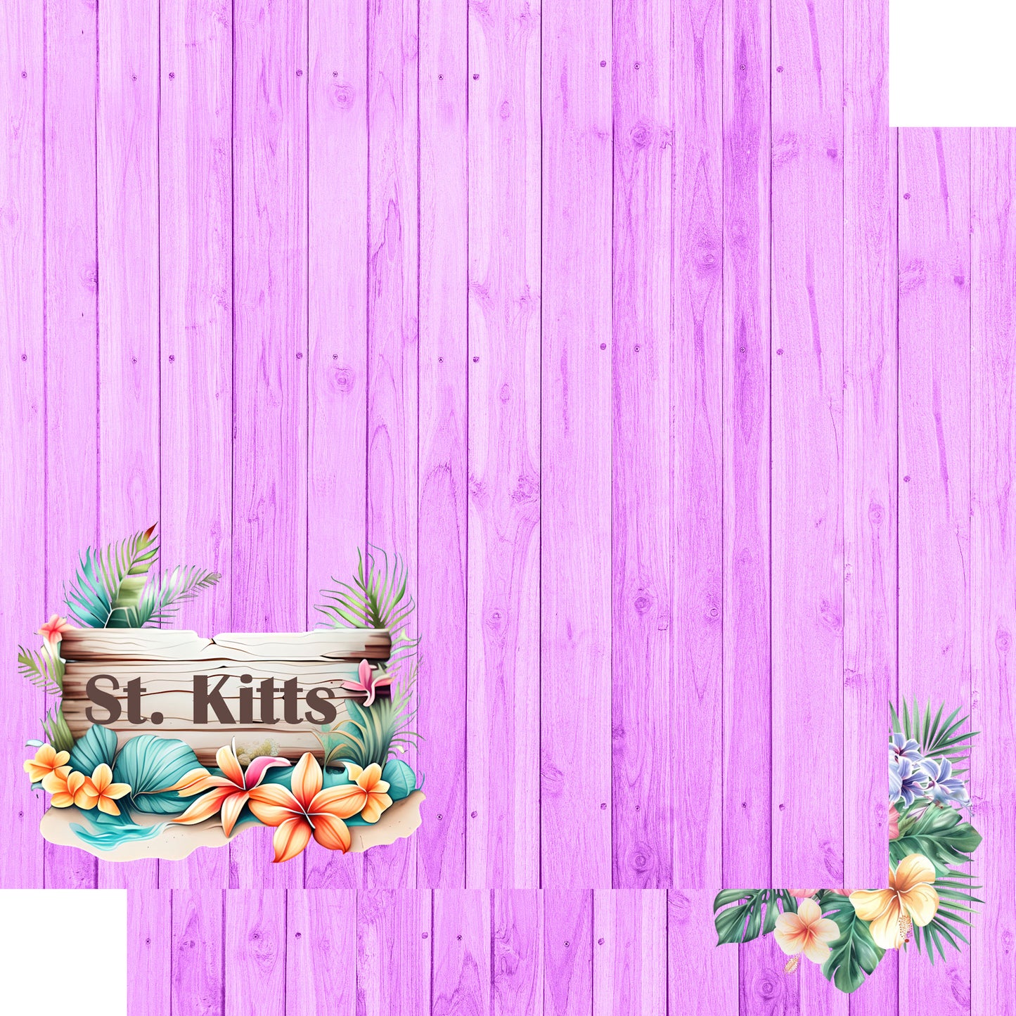 Island Life Collection St. Kitts 12 x 12 Double-Sided Scrapbook Paper by SSC Designs - 15 Pack