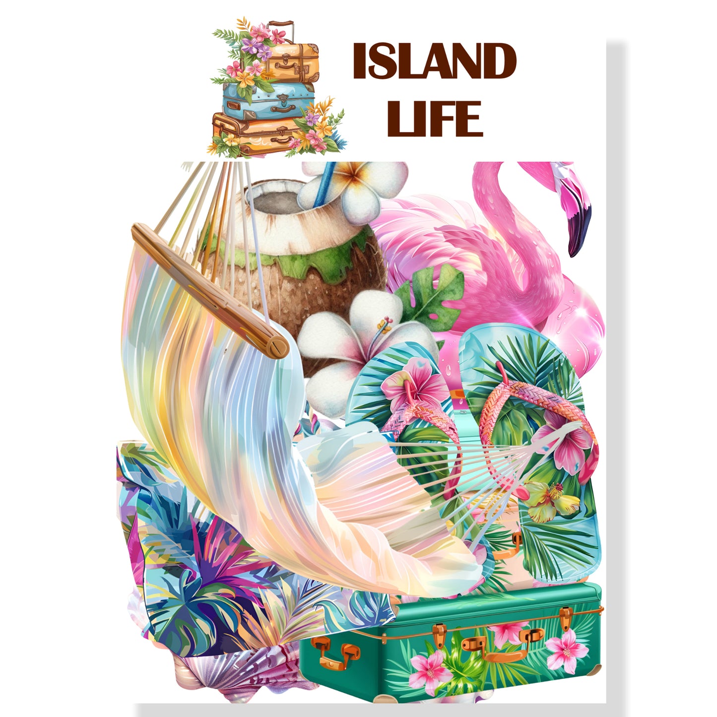 Island Life Collection Laser Cut Scrapbook Ephemera Embellishments by SSC Designs - 3 Packs