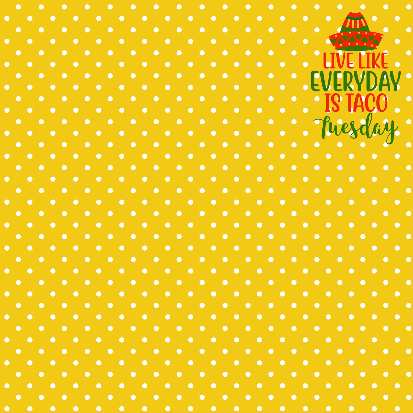 Just Fun Collection Taco Tuesday 12 x 12 Double-Sided Scrapbook Paper by SSC Designs - 15 Pack