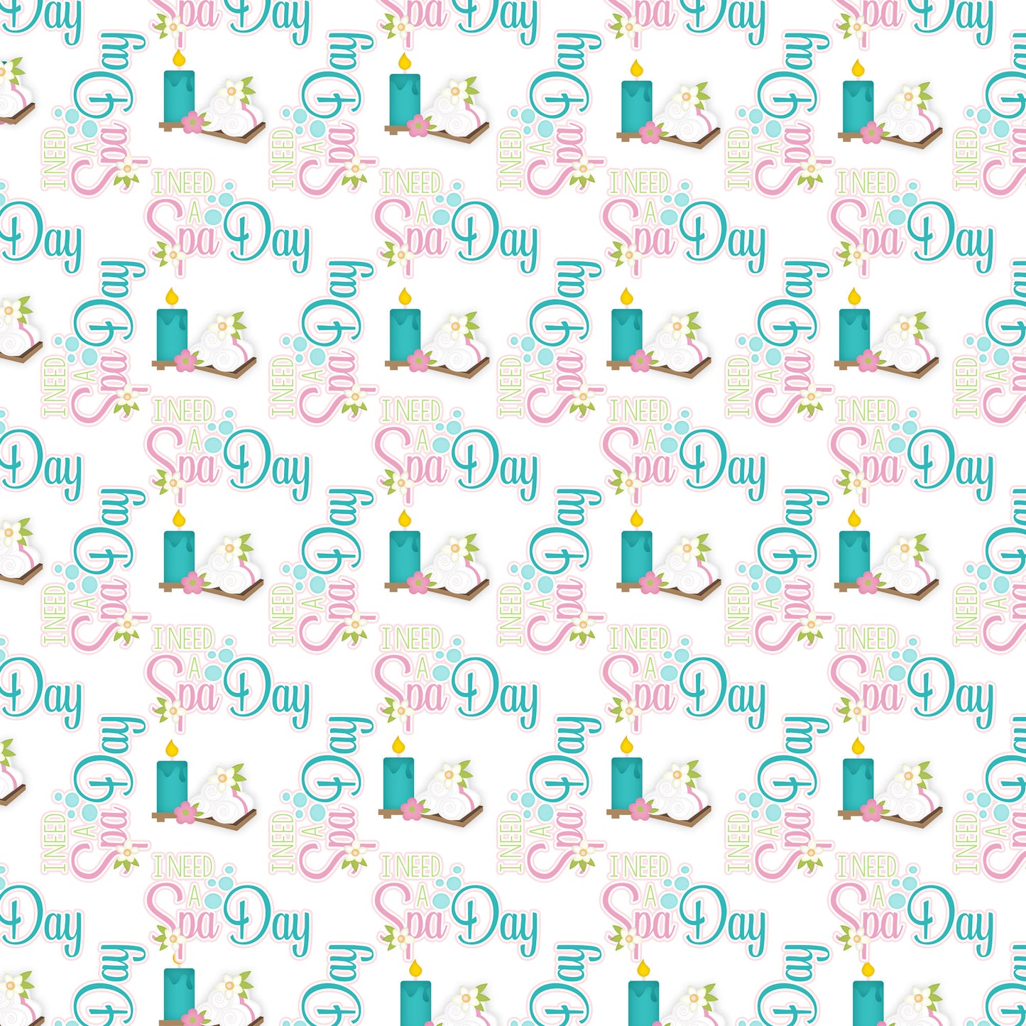 Just Fun Collection Spa Day 12 x 12 Double-Sided Scrapbook Paper by SSC Designs - 15 Pack