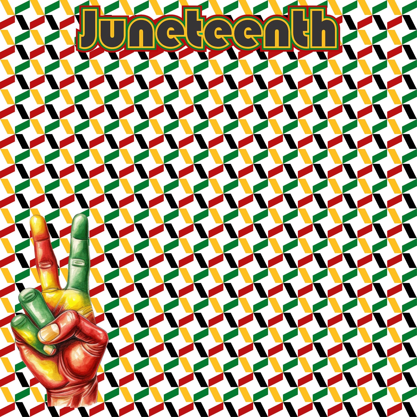 Juneteenth Collection Peace 12 x 12 Double-Sided Scrapbook Paper by SSC Designs - 15 Pack