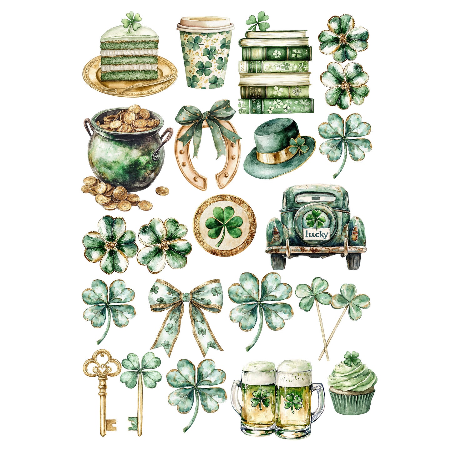 Lucky Days Collection Laser Cut Scrapbook Ephemera Embellishments by SSC Designs - 3 Packs