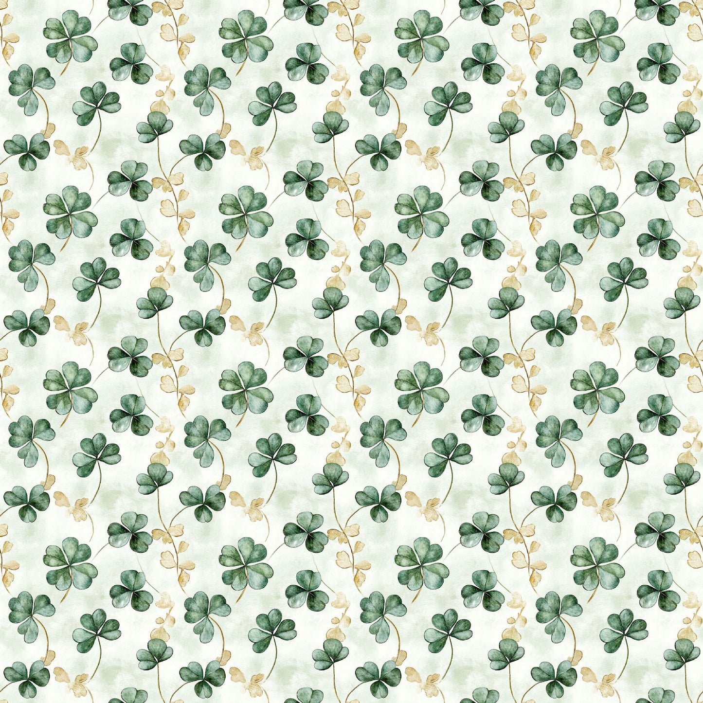 Lucky Days Collection Golden Clover Dreams 12 x 12 Double-Sided Scrapbook Paper by SSC Designs - 15 Pack