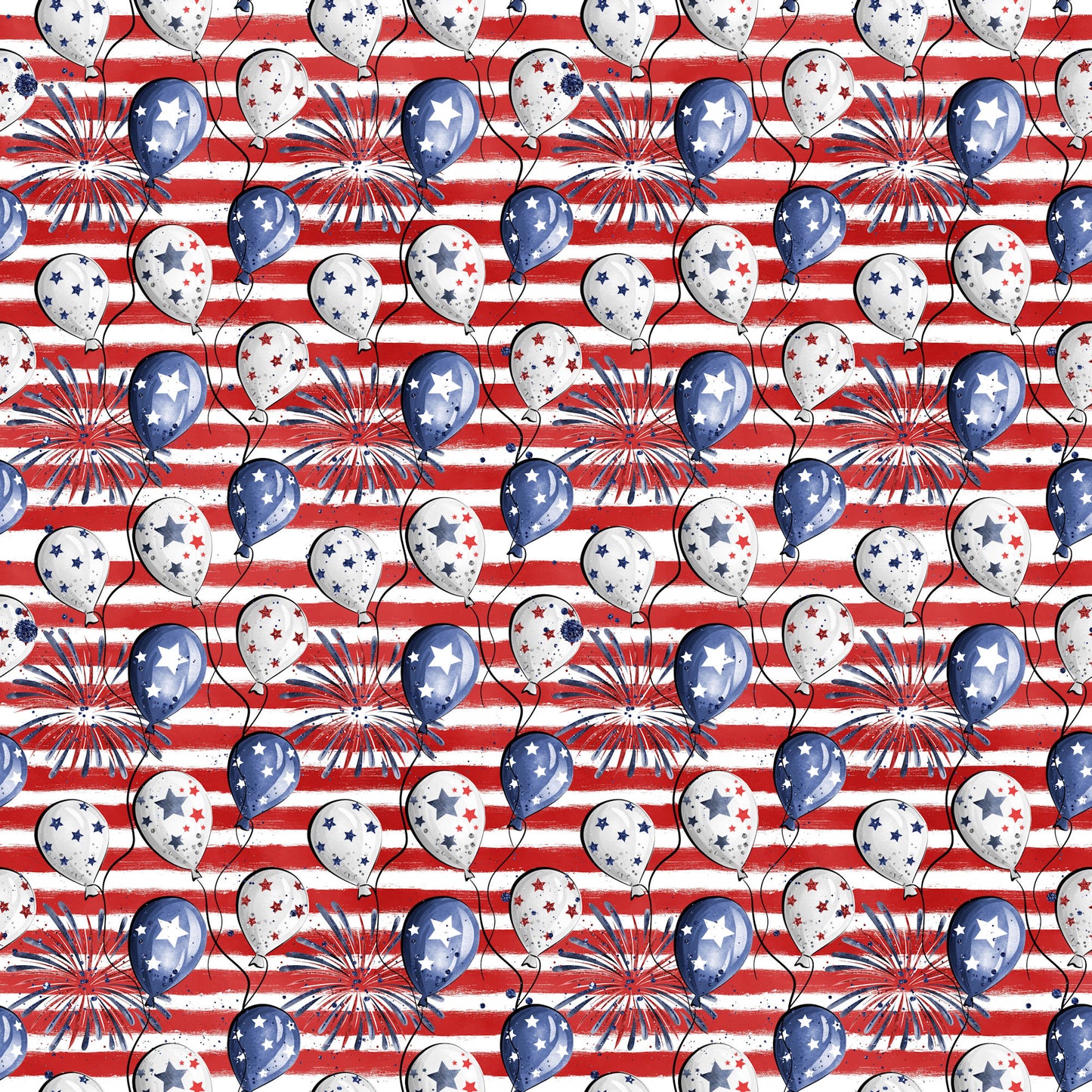 Lady Liberty Collection Bottle Rockets 12 x 12 Double-Sided Scrapbook Paper by SSC Designs - 15 Pack