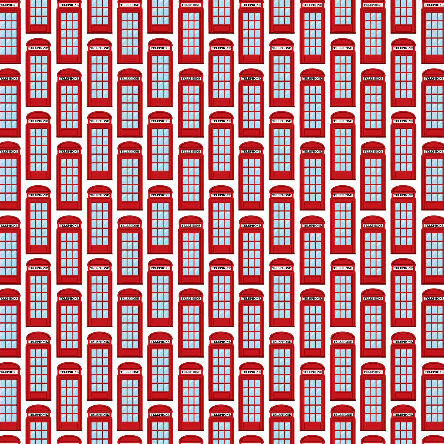 MNineDesign's Jolly Ole London Collection Phone Booth 12 x 12 Double-Sided Scrapbook Paper - 15 Pack