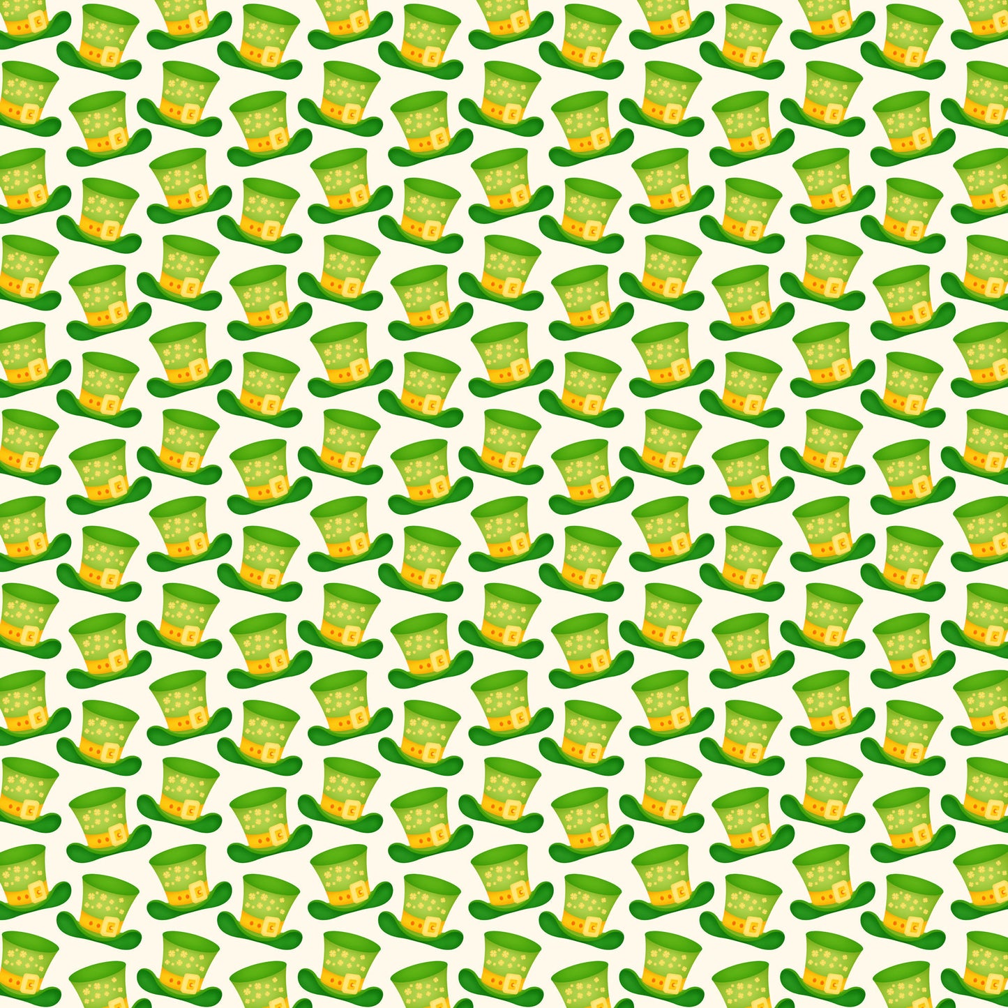 Lucky Irish Collection Lucky Hats 12 x 12 Double-Sided Scrapbook Paper - 15 Pack