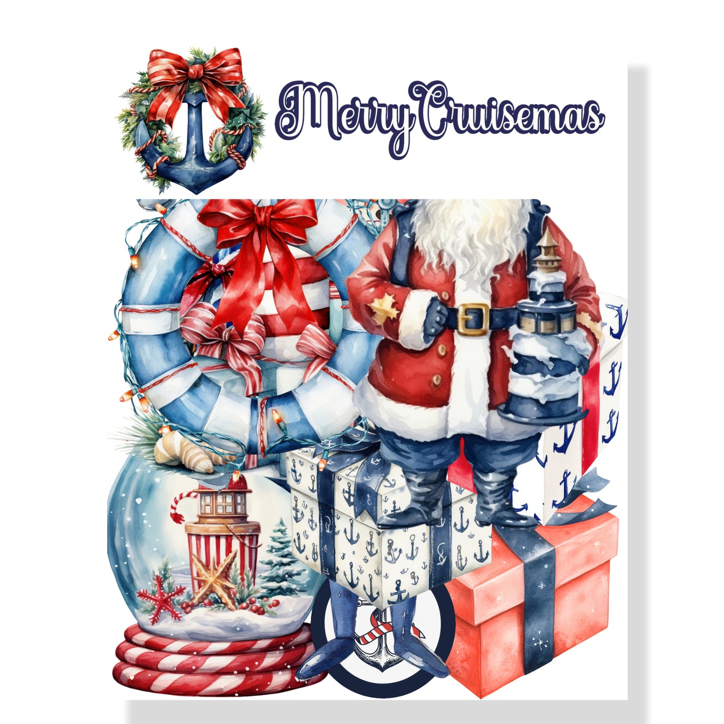 Merry Cruisemas Collection Laser Cut Scrapbook Ephemera Embellishments by SSC Designs - 3 Packs