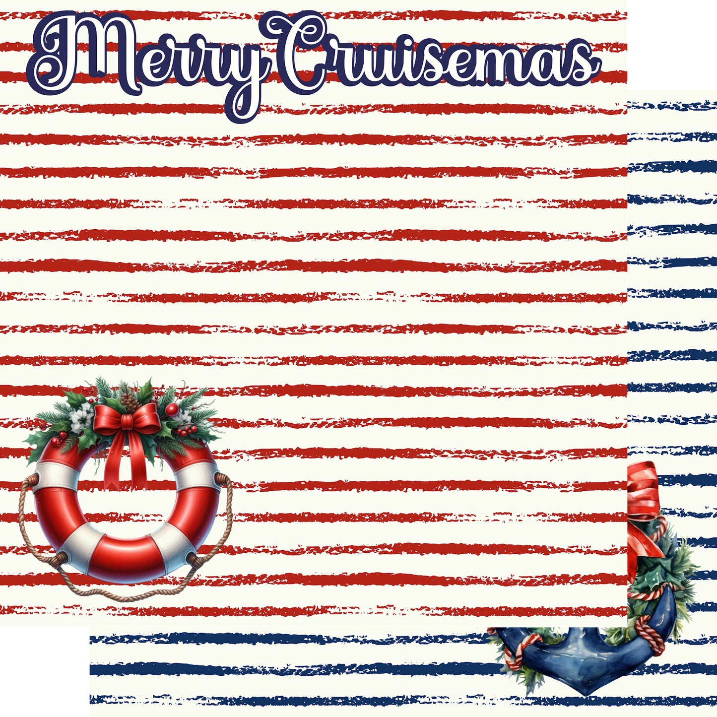 Merry Cruisemas Collection Merry Cruisemas 12 x 12 Double-Sided Scrapbook Paper by SSC Designs - 15 Pack