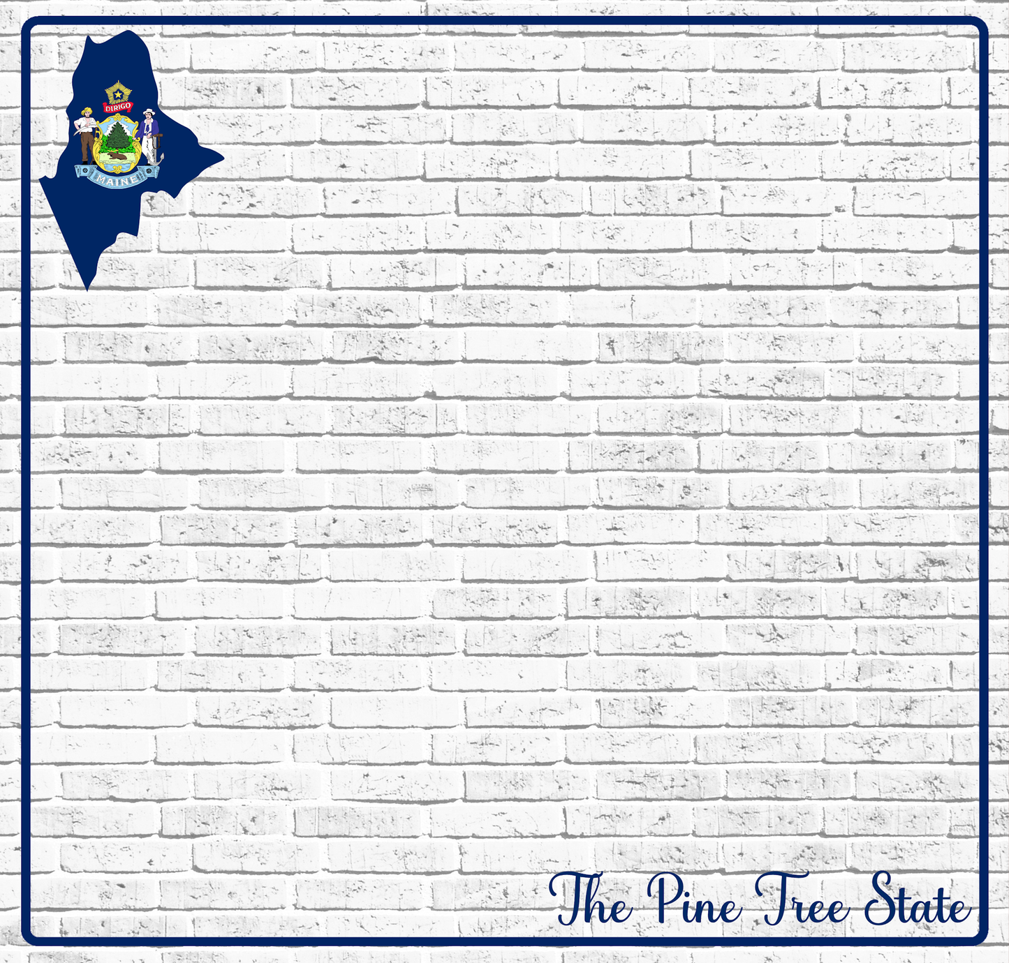 Fifty States Collection Maine 12 x 12 Double-Sided Scrapbook Paper by SSC Designs - 15 Pack