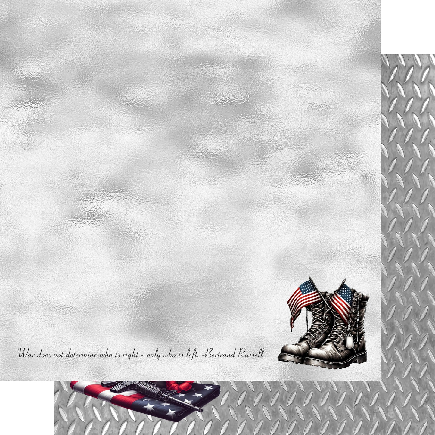 Memorial Day 12 x 12 Scrapbook Paper & Embellishment Kit by SSC Designs - 3 Kits