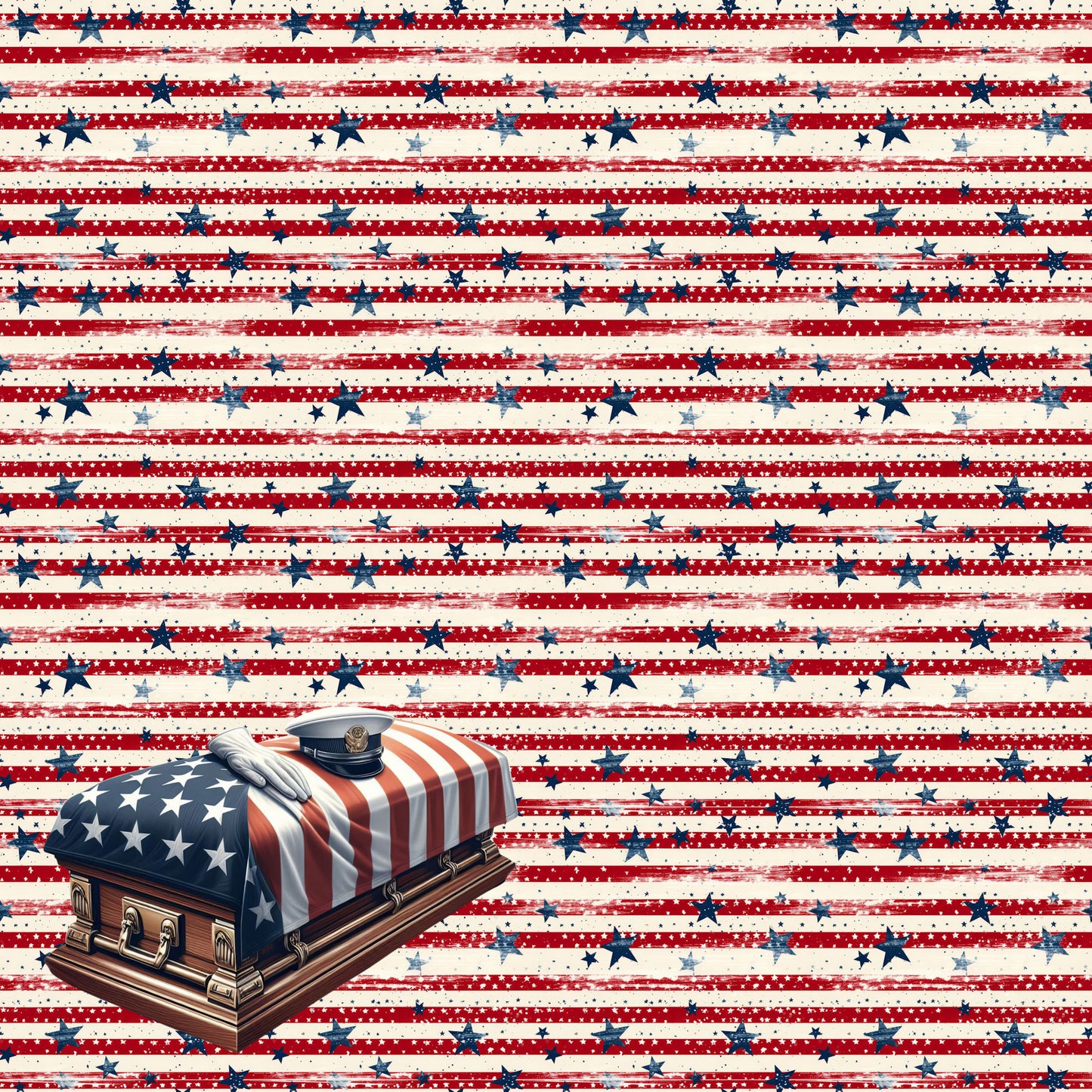 Memorial Day Collection Military Burial 12 x 12 Double-Sided Scrapbook Paper by SSC Designs - 15 Pack