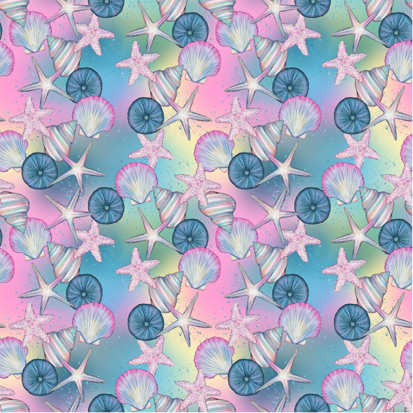 Gaynor Carradice's Mermaids & Seashells Collection Seashells Galore 12 x 12 Double-Sided Scrapbook Paper - 15 Pack