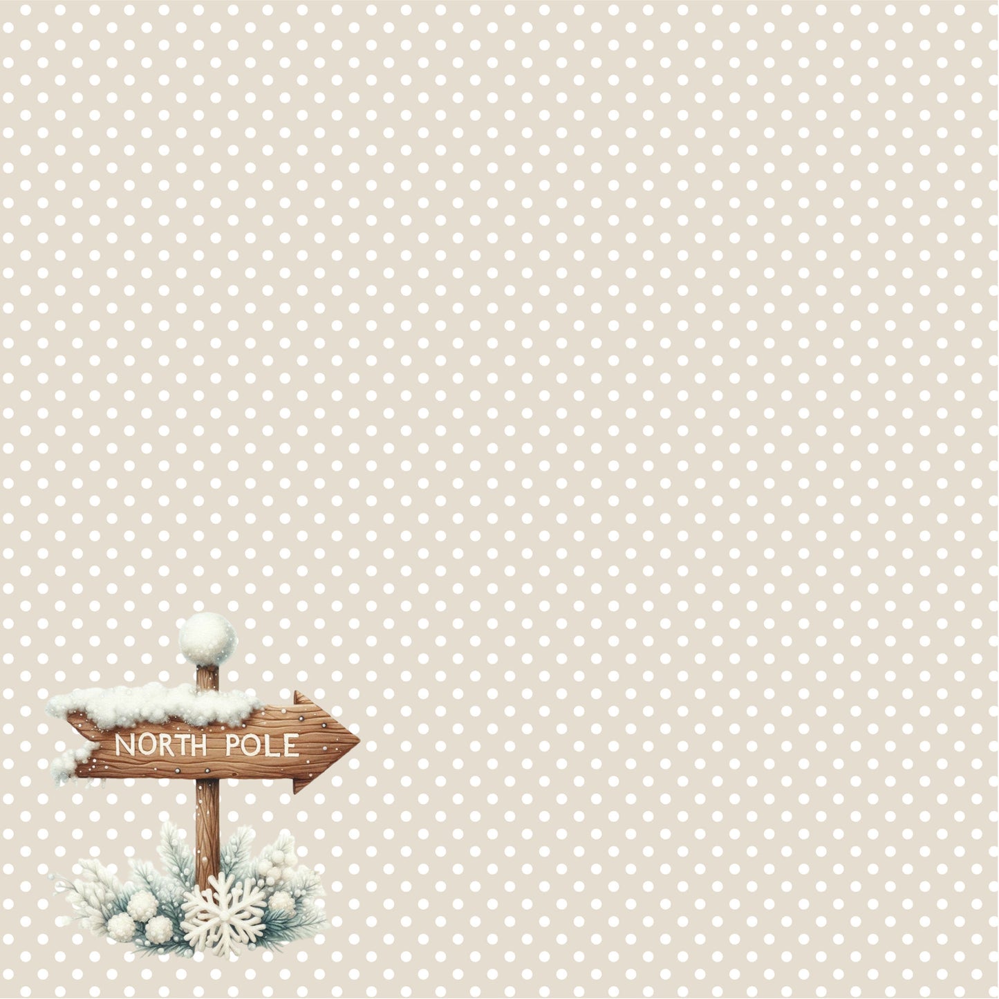 Nordic Christmas Collection The North Pole 12 x 12 Double-Sided Scrapbook Paper by SSC Designs - 15 Pack