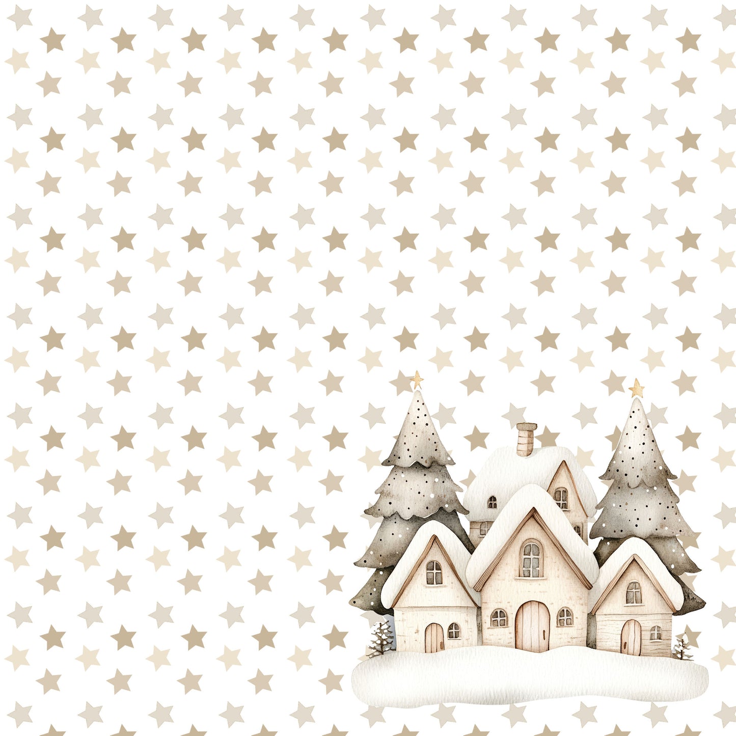 Nordic Christmas Collection The North Pole 12 x 12 Double-Sided Scrapbook Paper by SSC Designs - 15 Pack