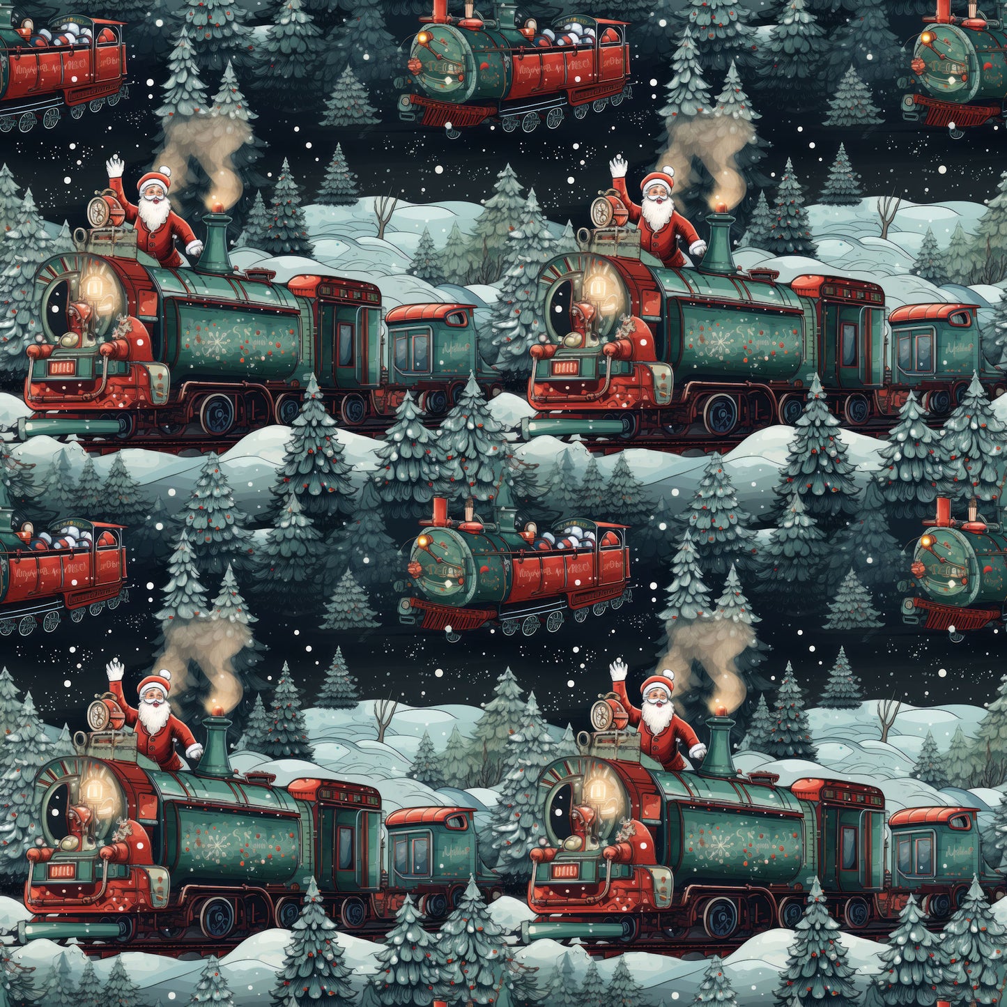 North Pole Express Collection North Pole Express 12 x 12 Double-Sided Scrapbook Paper by SSC Designs - 15 Pack