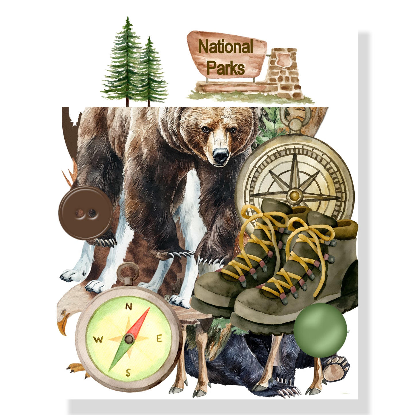 National Parks 12 x 12 Scrapbook Paper & Embellishment Kit by SSC Designs - 3 Kits