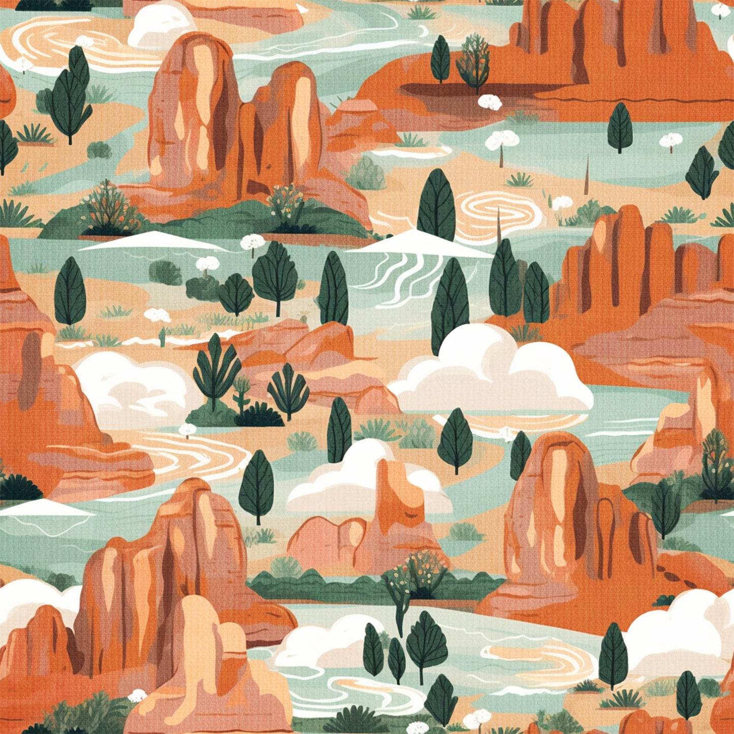 National Parks Collection Mountain Collage 12 x 12 Double-Sided Scrapbook Paper by SSC Designs - 15 Pack